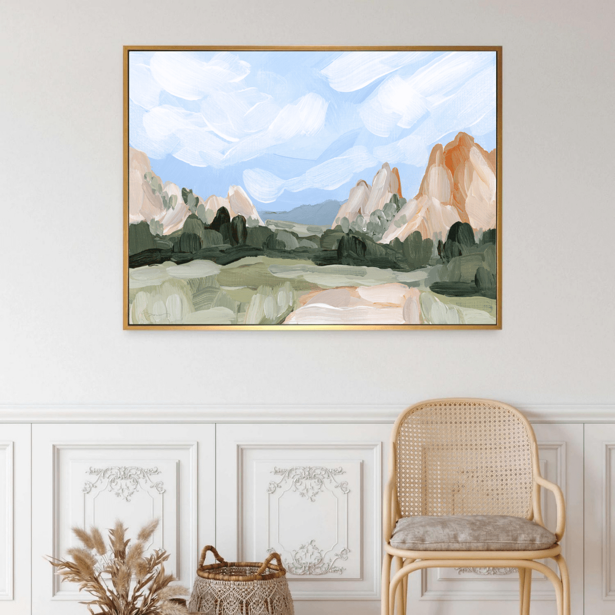 Red Rocks - Hand Embellished - Giri Designs
