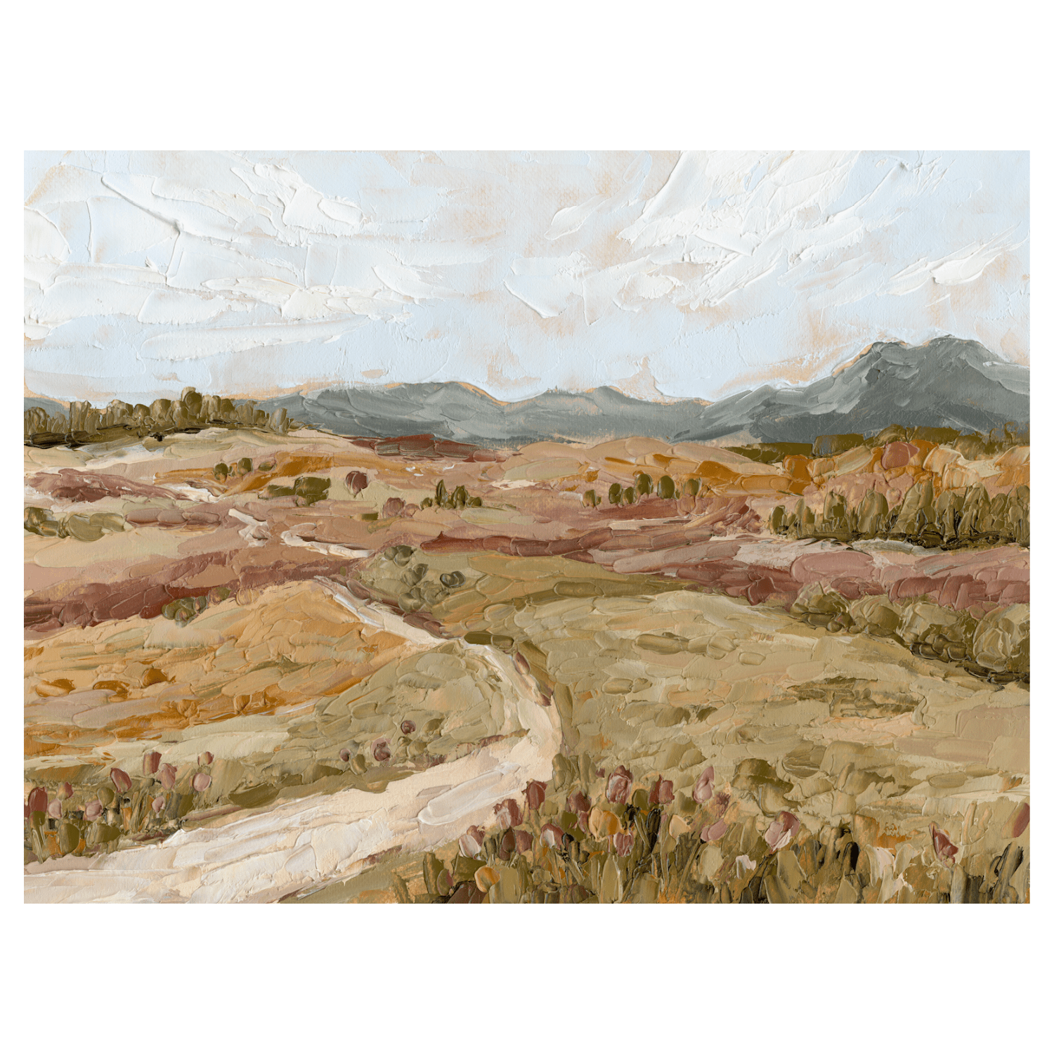 A Familiar Path - Hand Embellished - Giri Designs