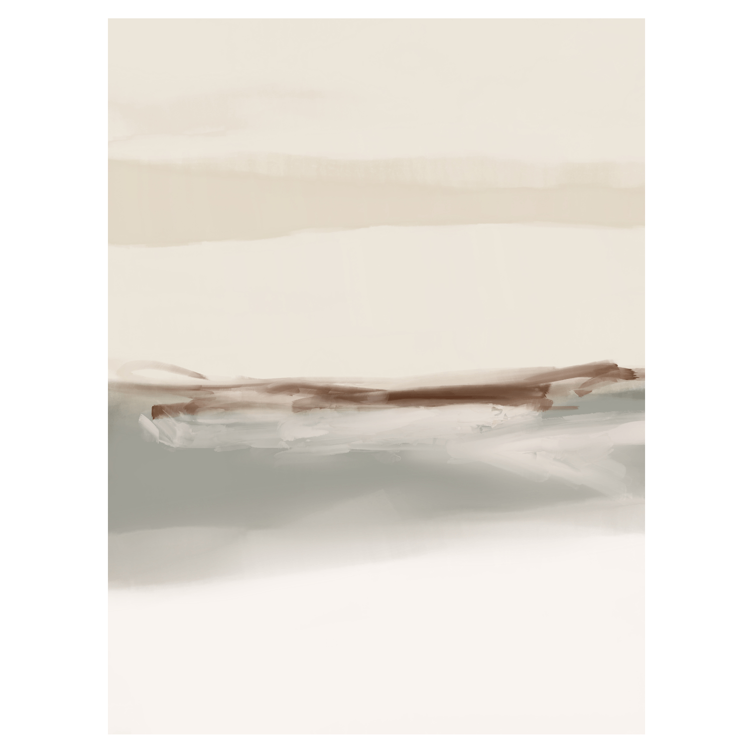 Lean On Each Other, 24" x 32", Oak-Finish Floating Frame - Final Sale - Giri Designs