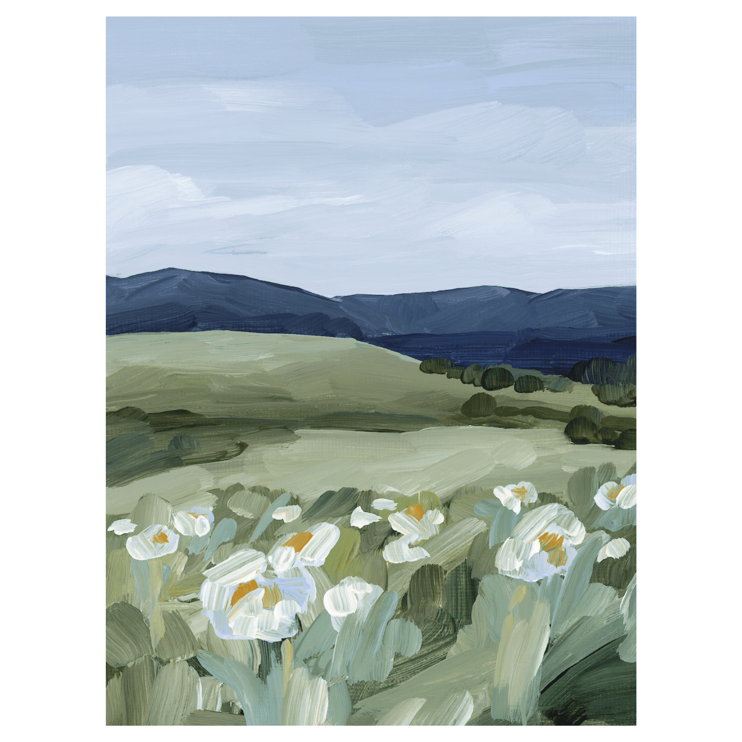 Wild Poppies - Hand Embellished - Giri Designs