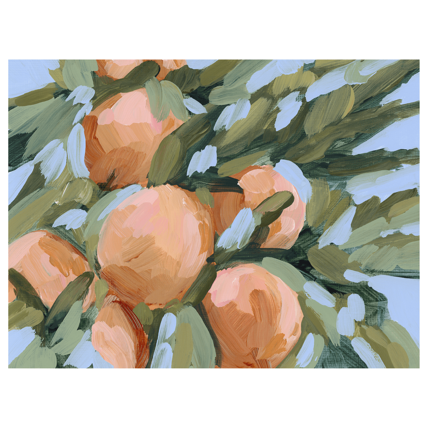Peach Tree - Hand Embellished