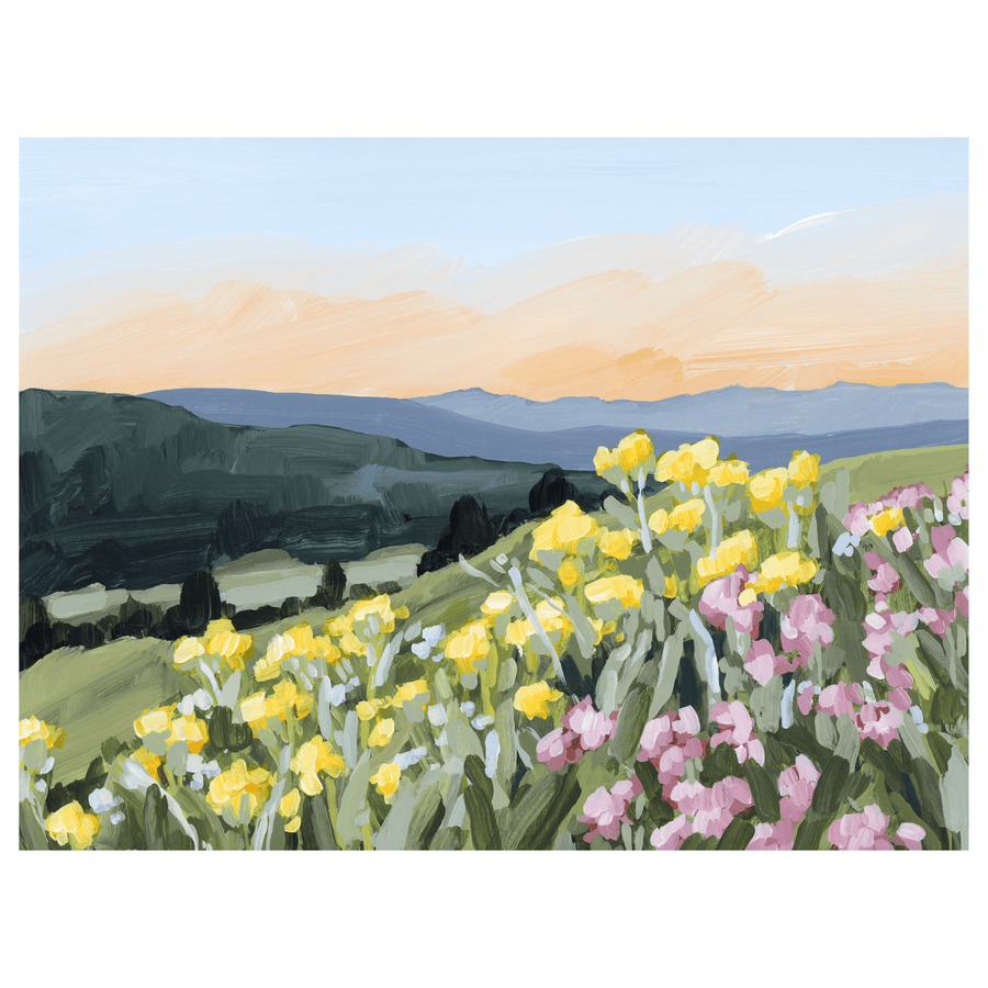 Wasatch Wildflowers - Hand Embellished