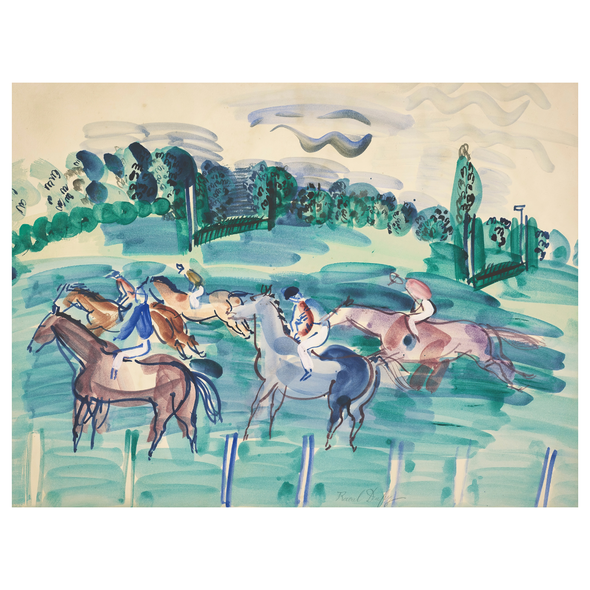 Vers le Départ by Raoul Dufy 1938