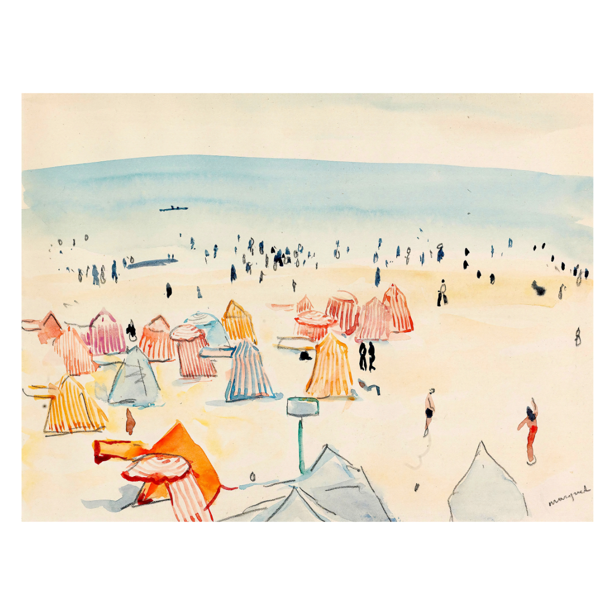 Sables d'Olonne Beach by Albert Marquet