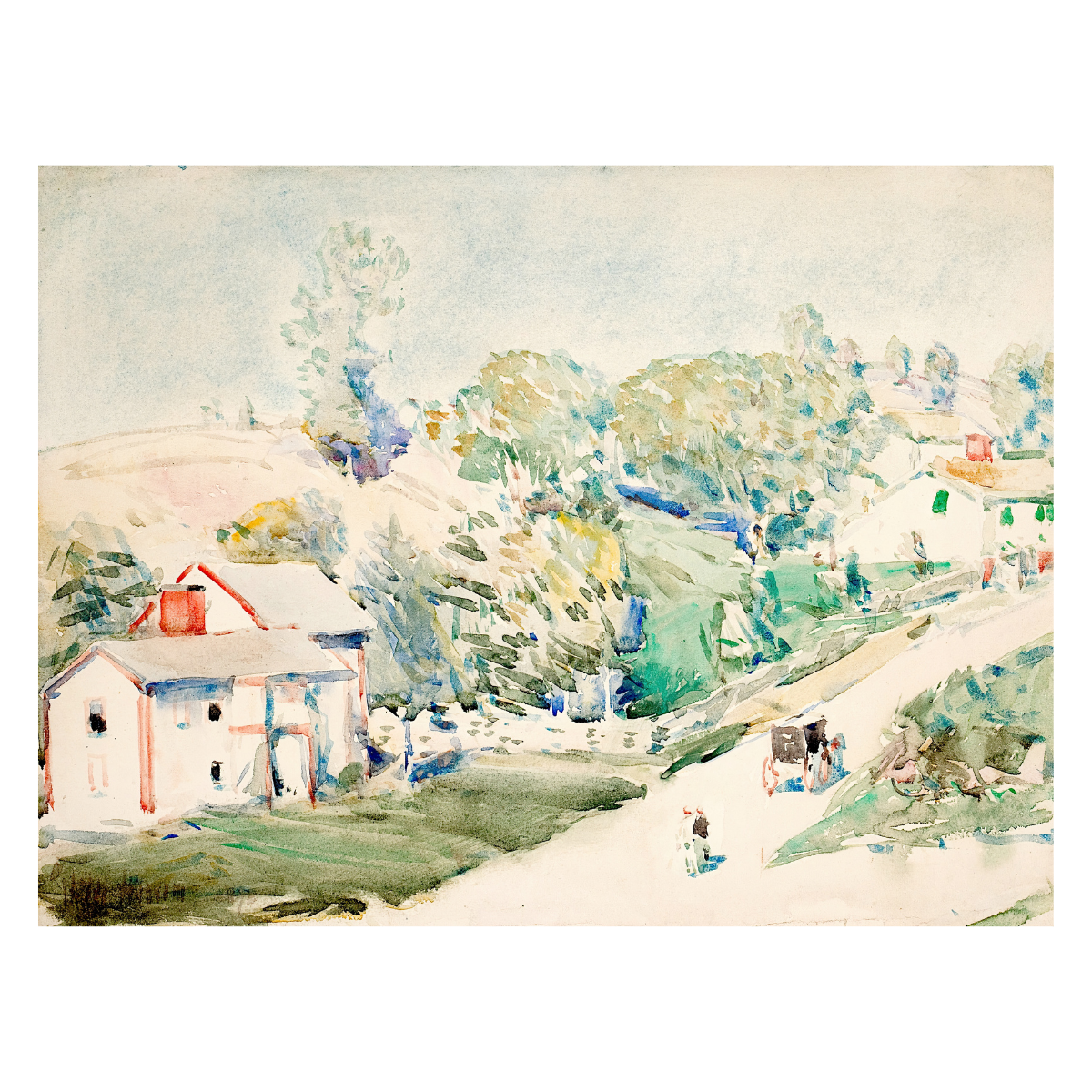 Country Road by Childe Hassam 1882