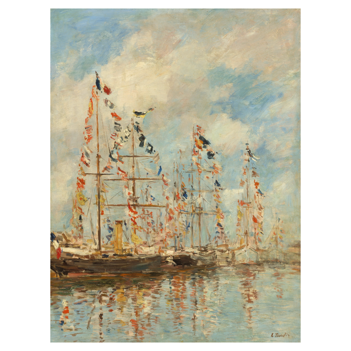 Yacht Basin by Eugène Boudin 1895