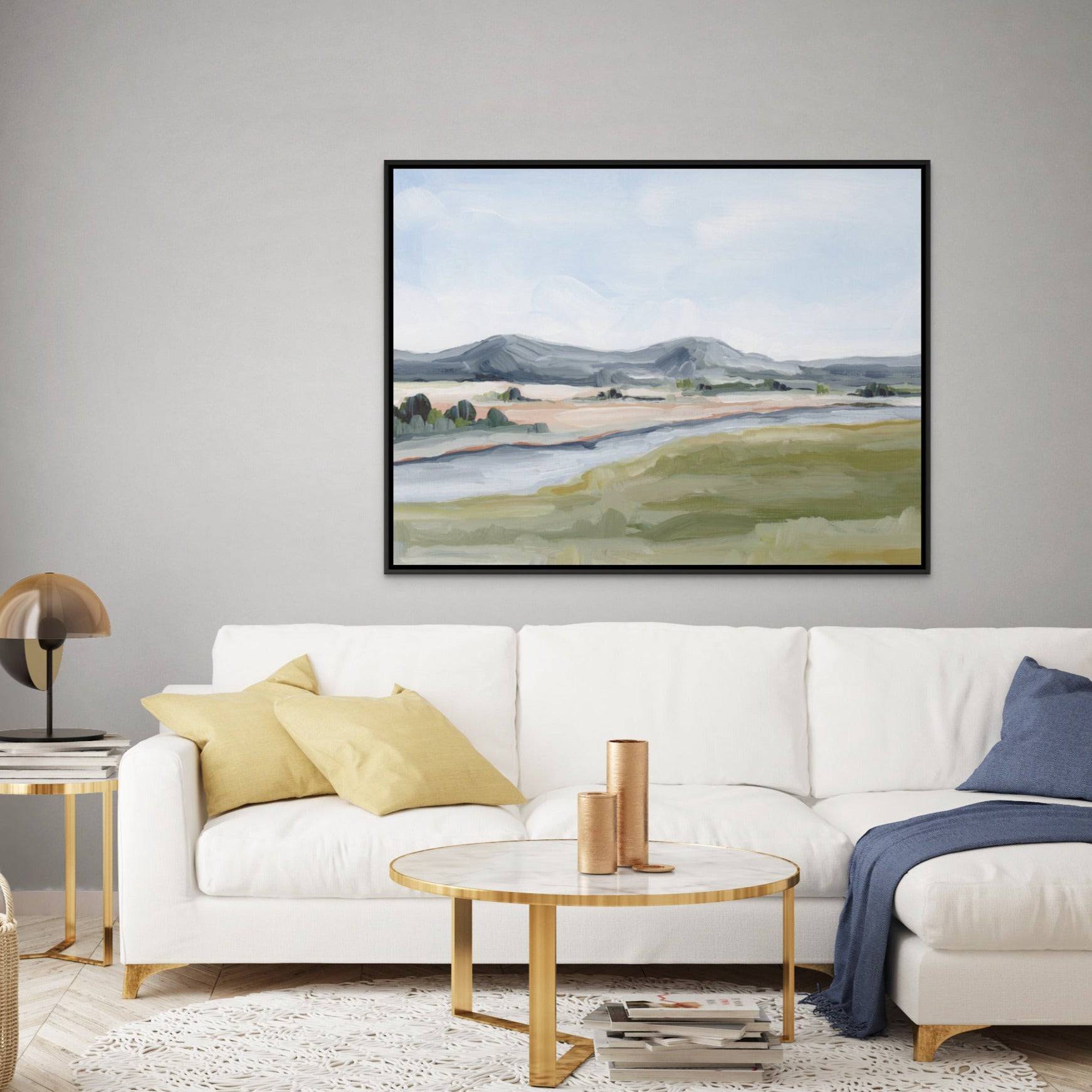 Yellowstone In May - Hand Embellished - Giri Designs