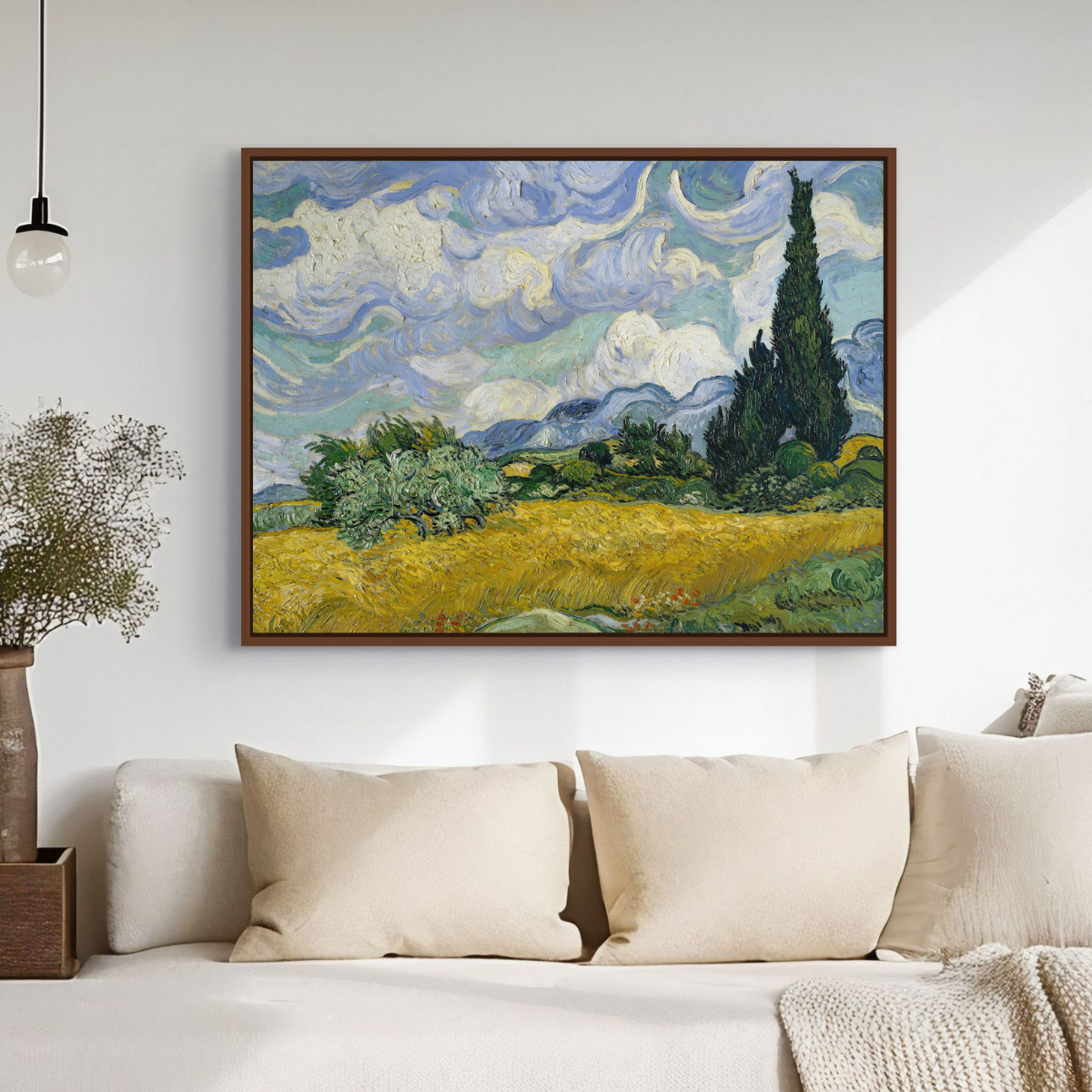 Wheat Field with Cypresses by Vincent van Gogh 1889