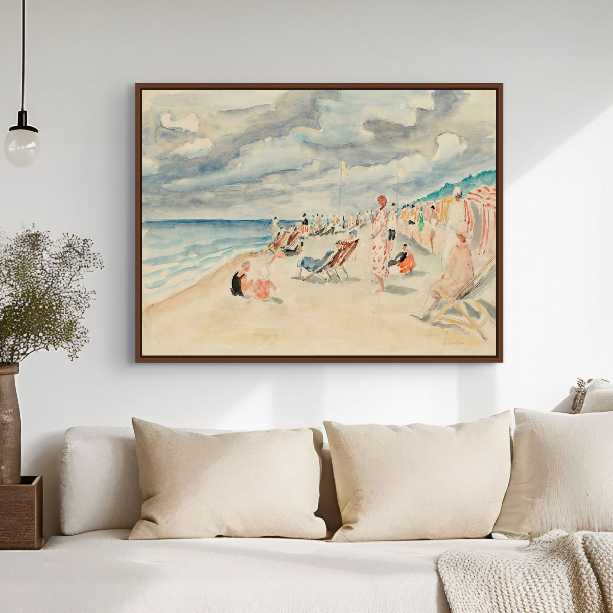 La Plage De Deauville by Henri Lebasque 1928