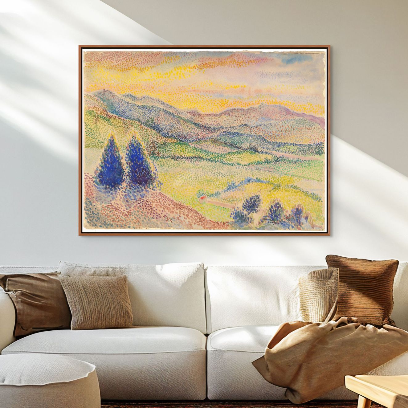 A Broad Valley at Sunset by Hippolyte Petitjean 1897