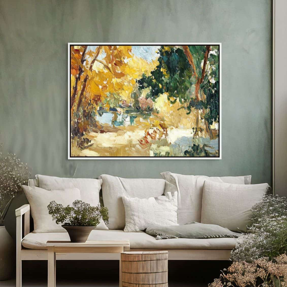 Abstract Yellow - Hand Embellished