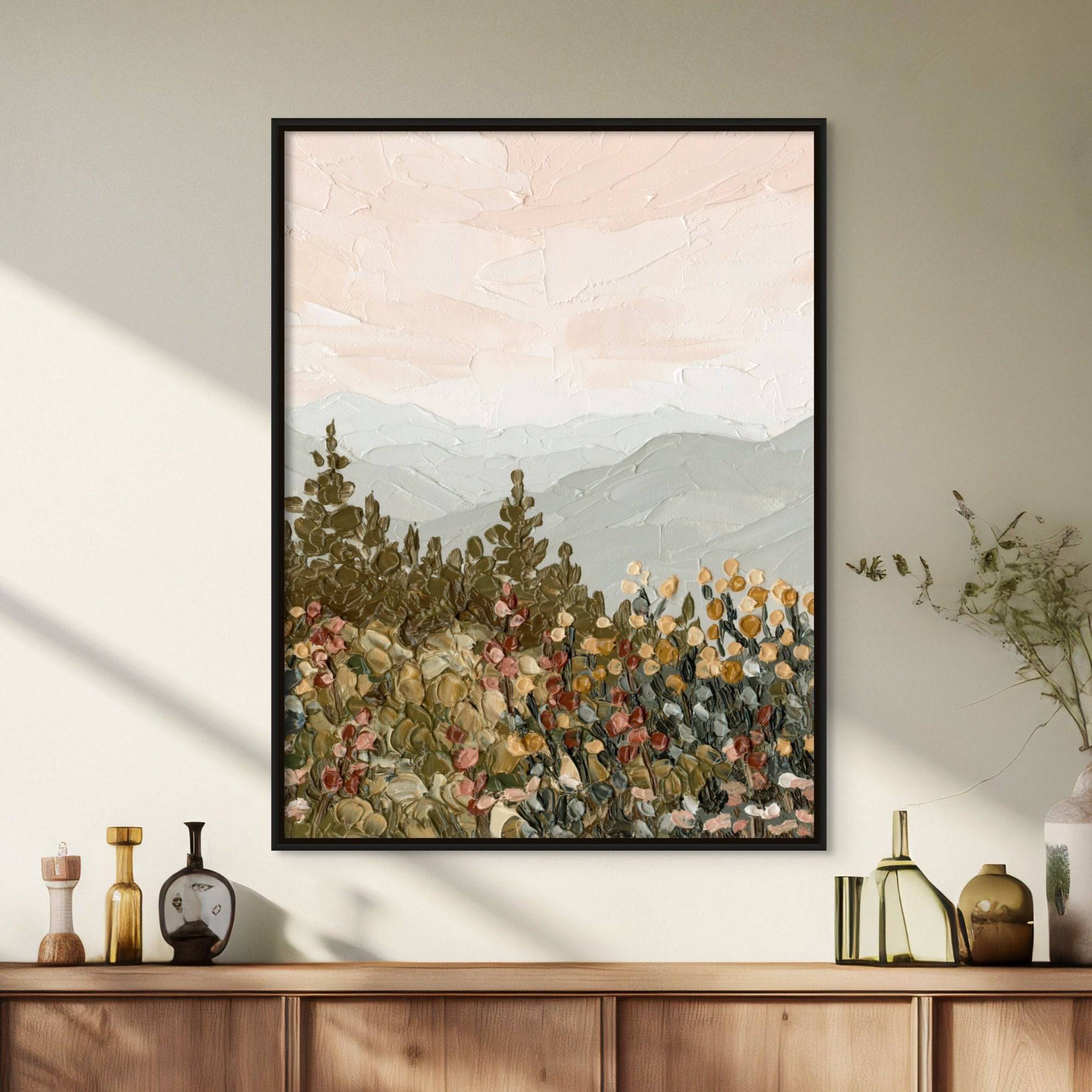 Appalachian Sunrise Portrait - Hand Embellished - Giri Designs