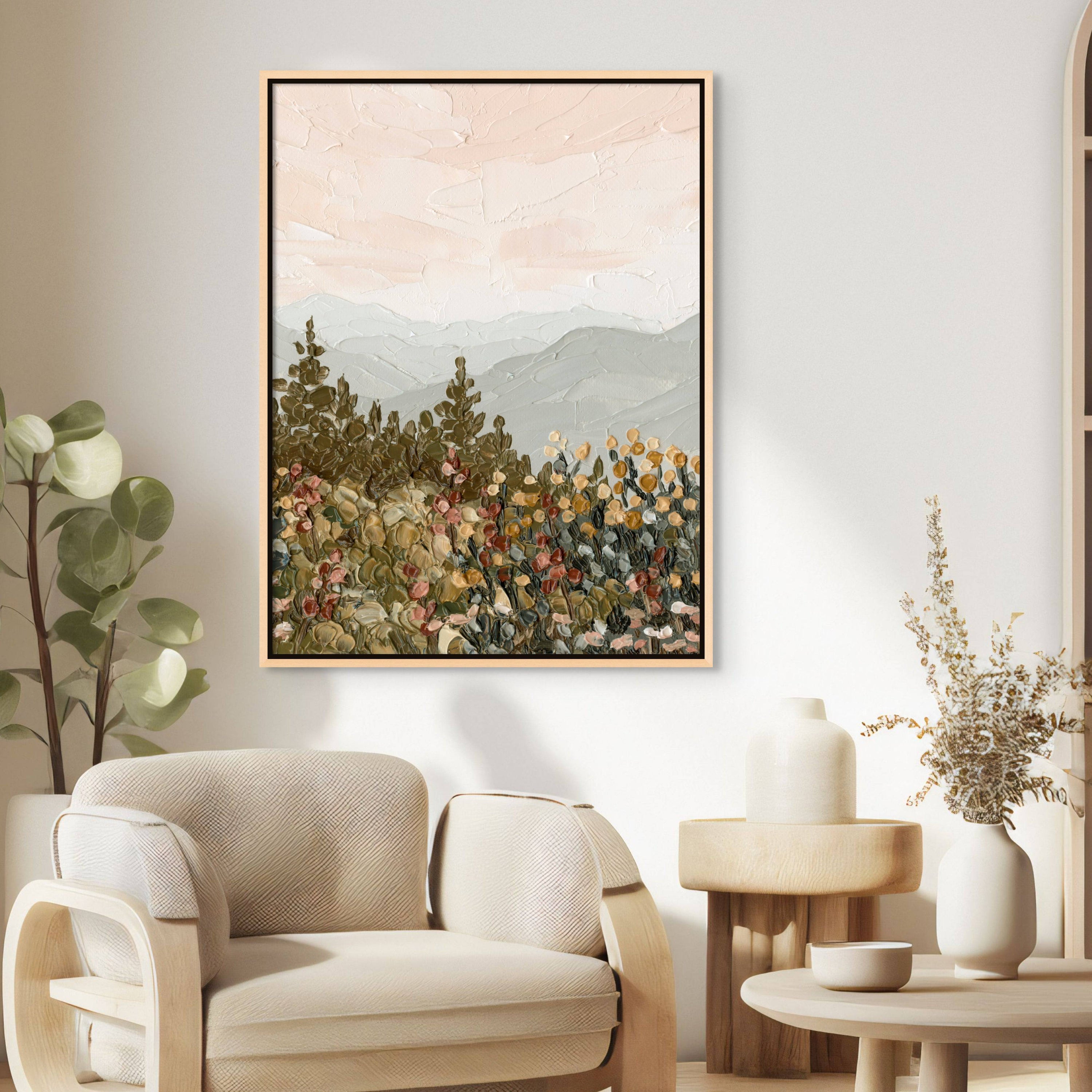 Appalachian Sunrise Portrait - Hand Embellished - Giri Designs