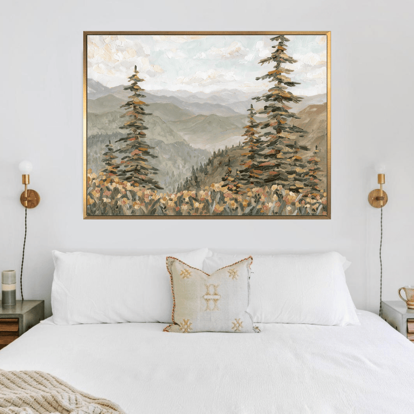 Diamond Ridge Canvas Rainbow Ridge Canvas | Giri Designs Wall Art