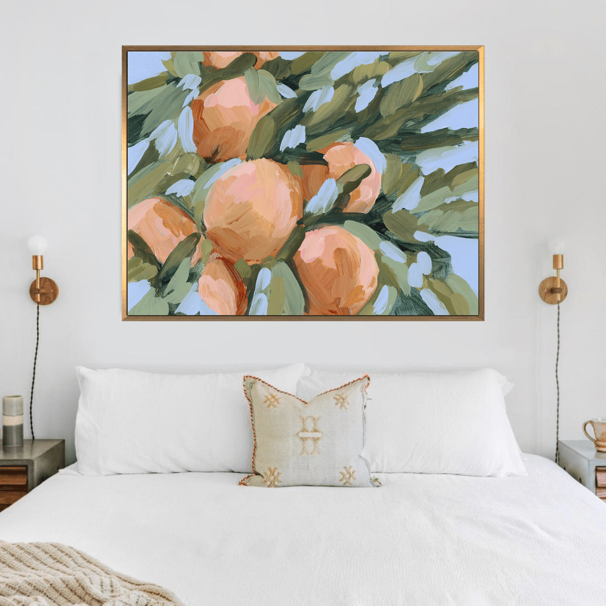 Peach Tree - Hand Embellished