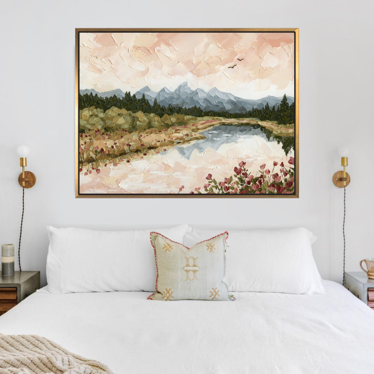 Teton Reflection - Hand Embellished