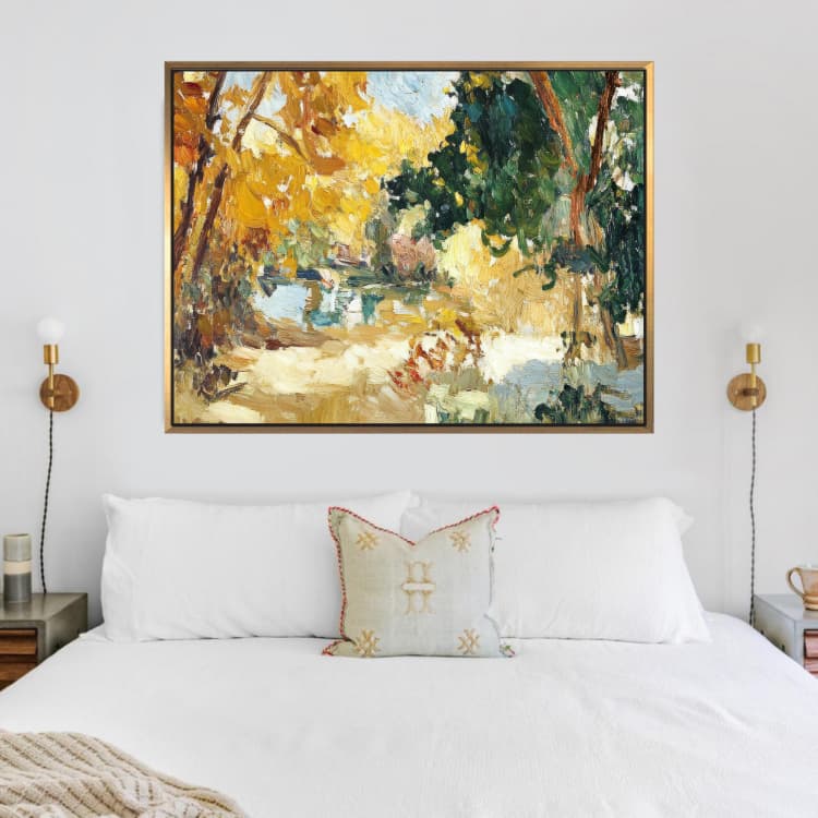 Abstract Yellow - Hand Embellished