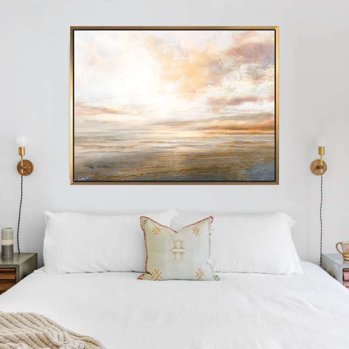 Soleil, 32" x 24", Gold Floating Frame - Final Sale