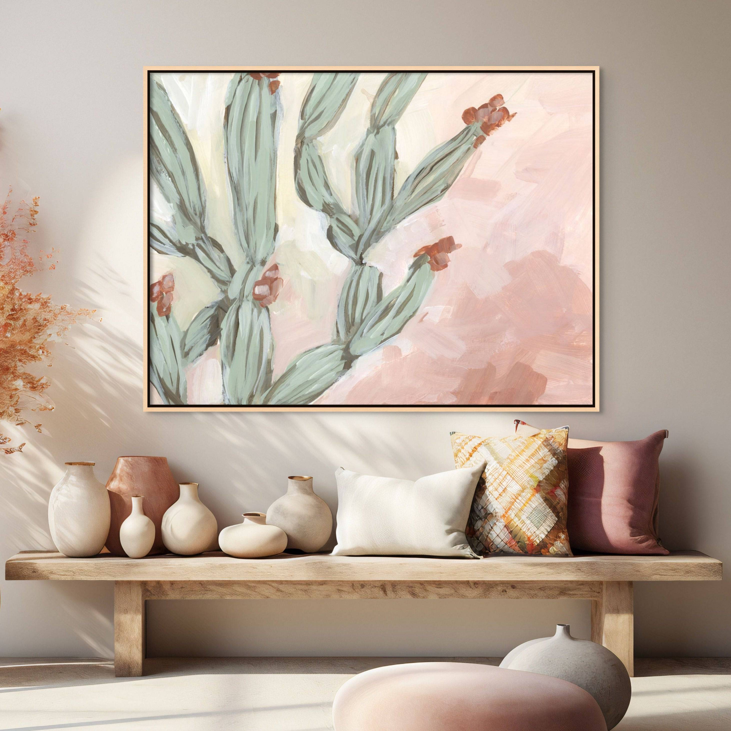 Blooming Cactus - Hand Embellished - Giri Designs