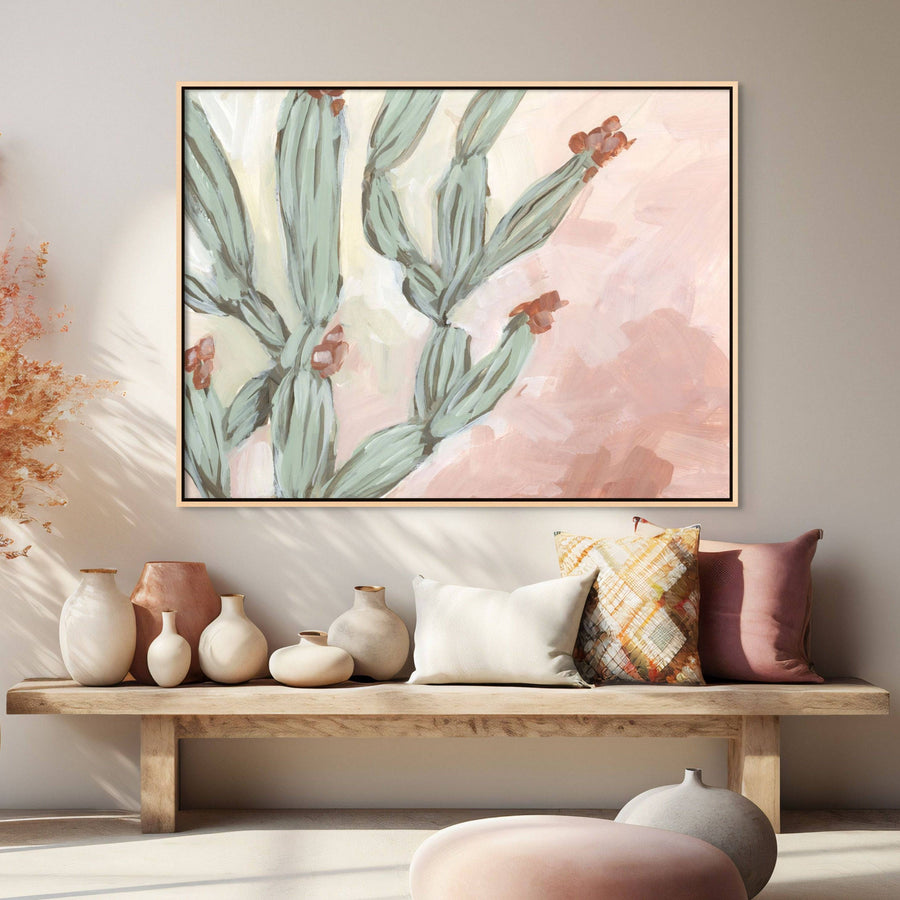 Blooming Cactus - Hand Embellished