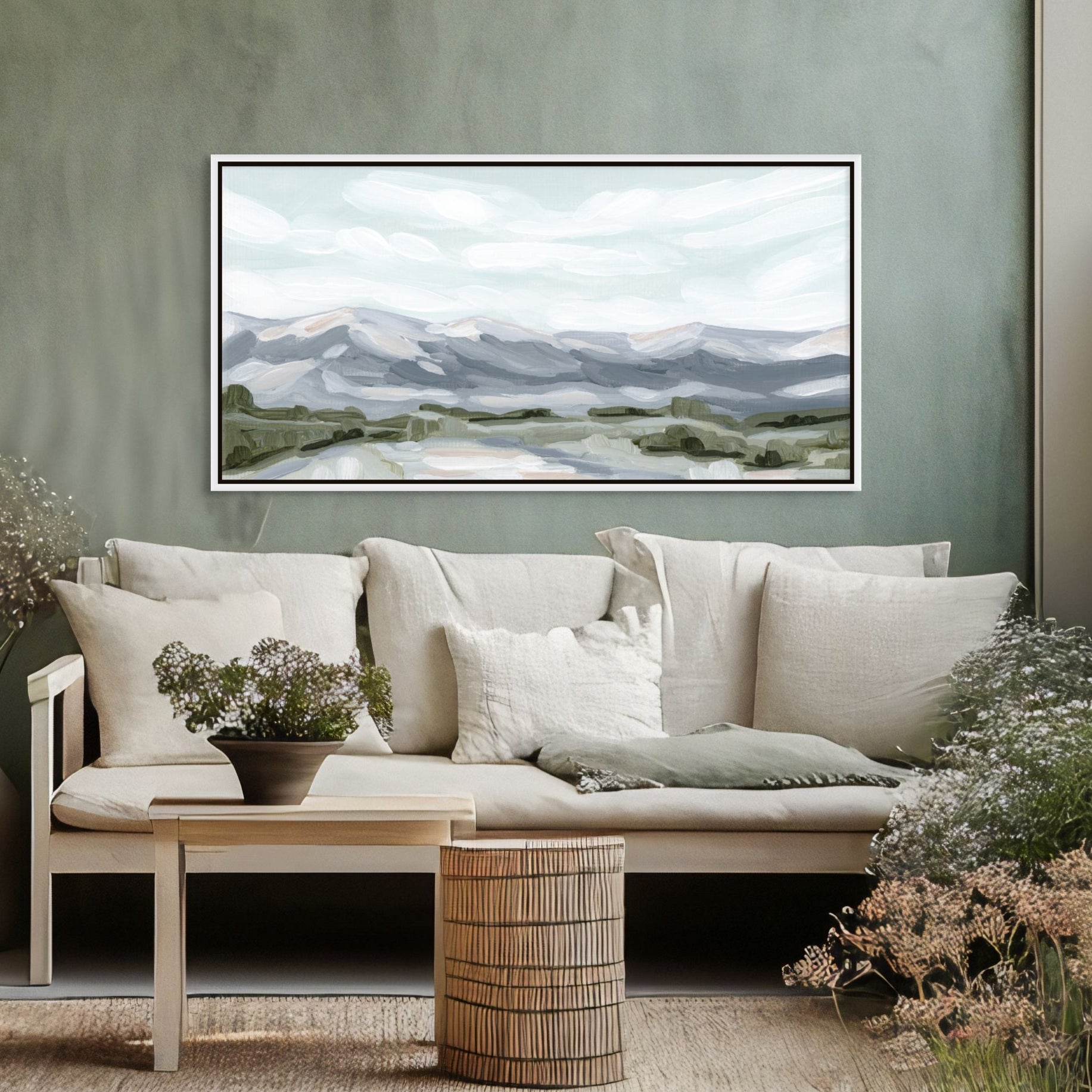 Breckenridge Panorama - Hand Embellished - Giri Designs