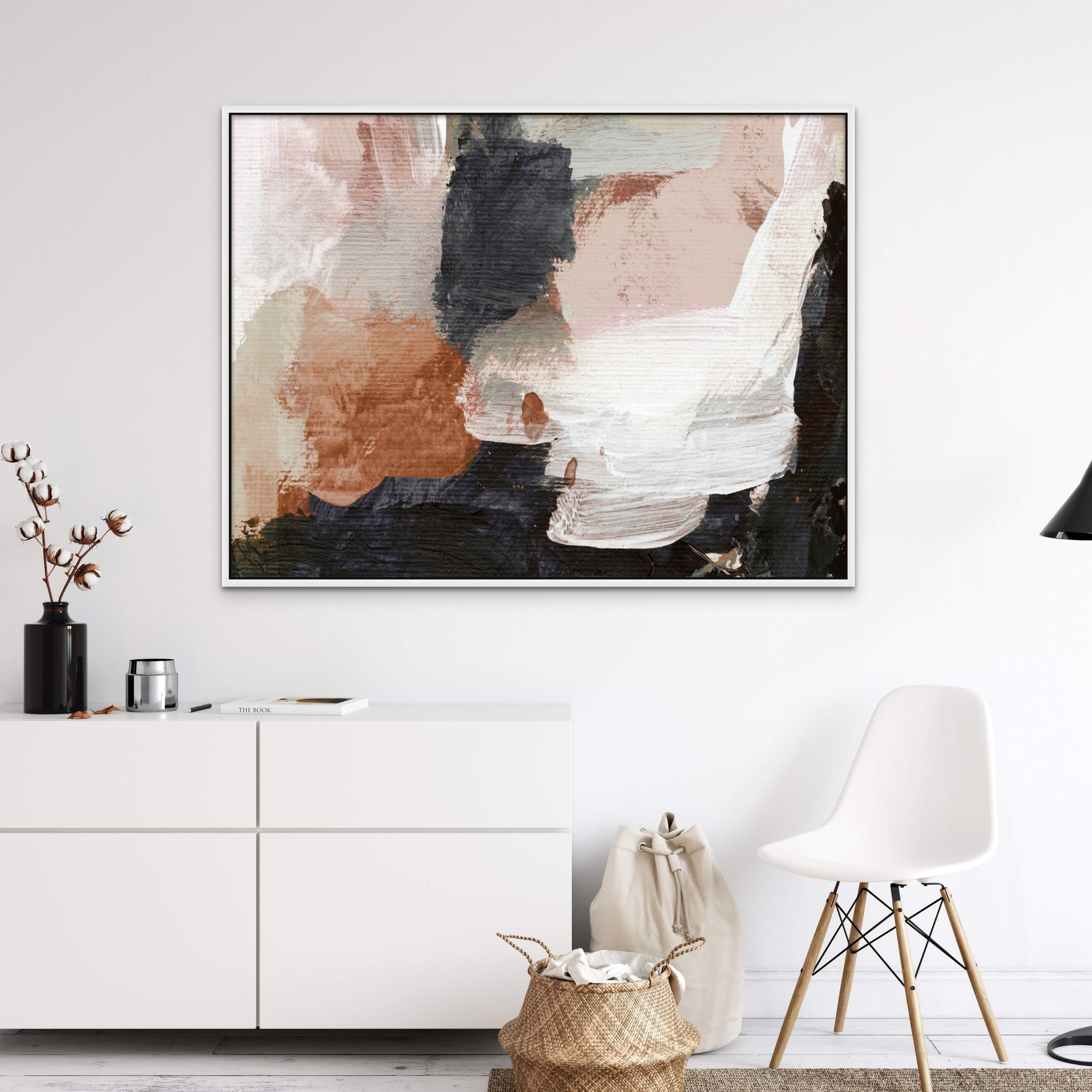 Earthly Abstract - Hand Embellished - Giri Designs