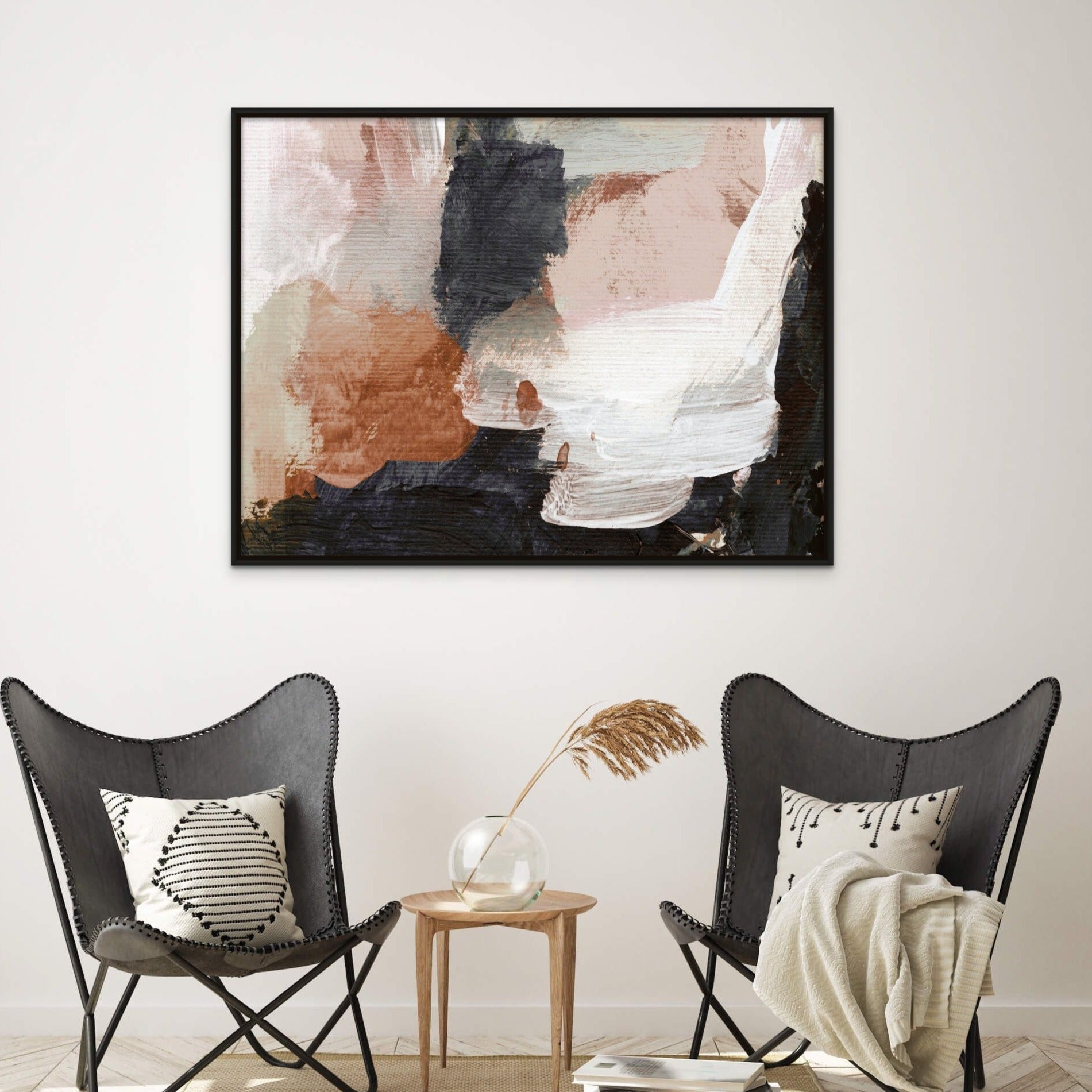 Earthly Abstract - Hand Embellished - Giri Designs