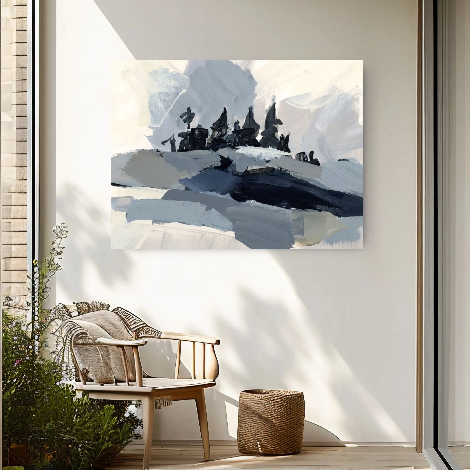 Forest Blues, 48" x 36", Gallery Wrapped - Final Sale