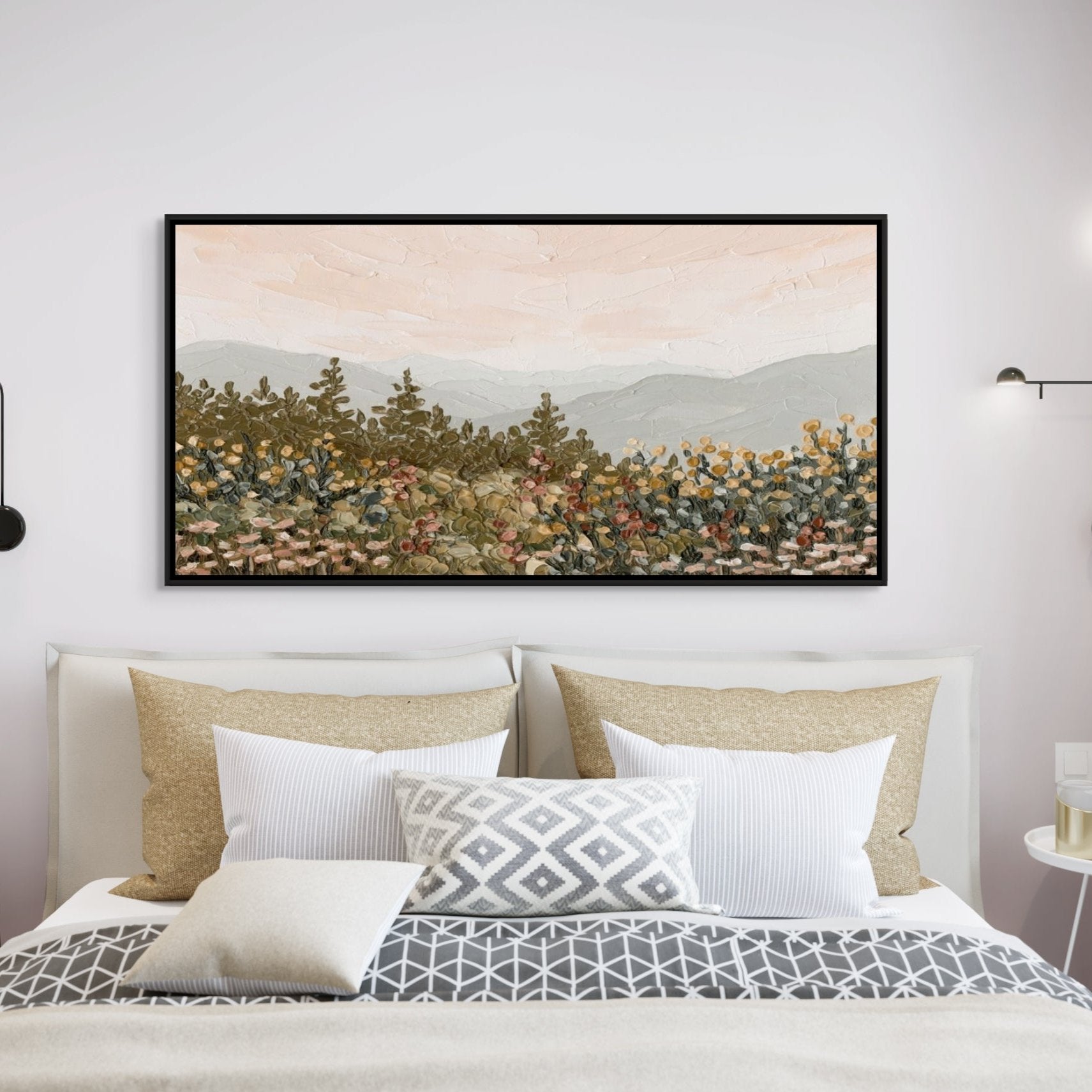 Appalachian Sunrise Panorama - Hand Embellished - Giri Designs