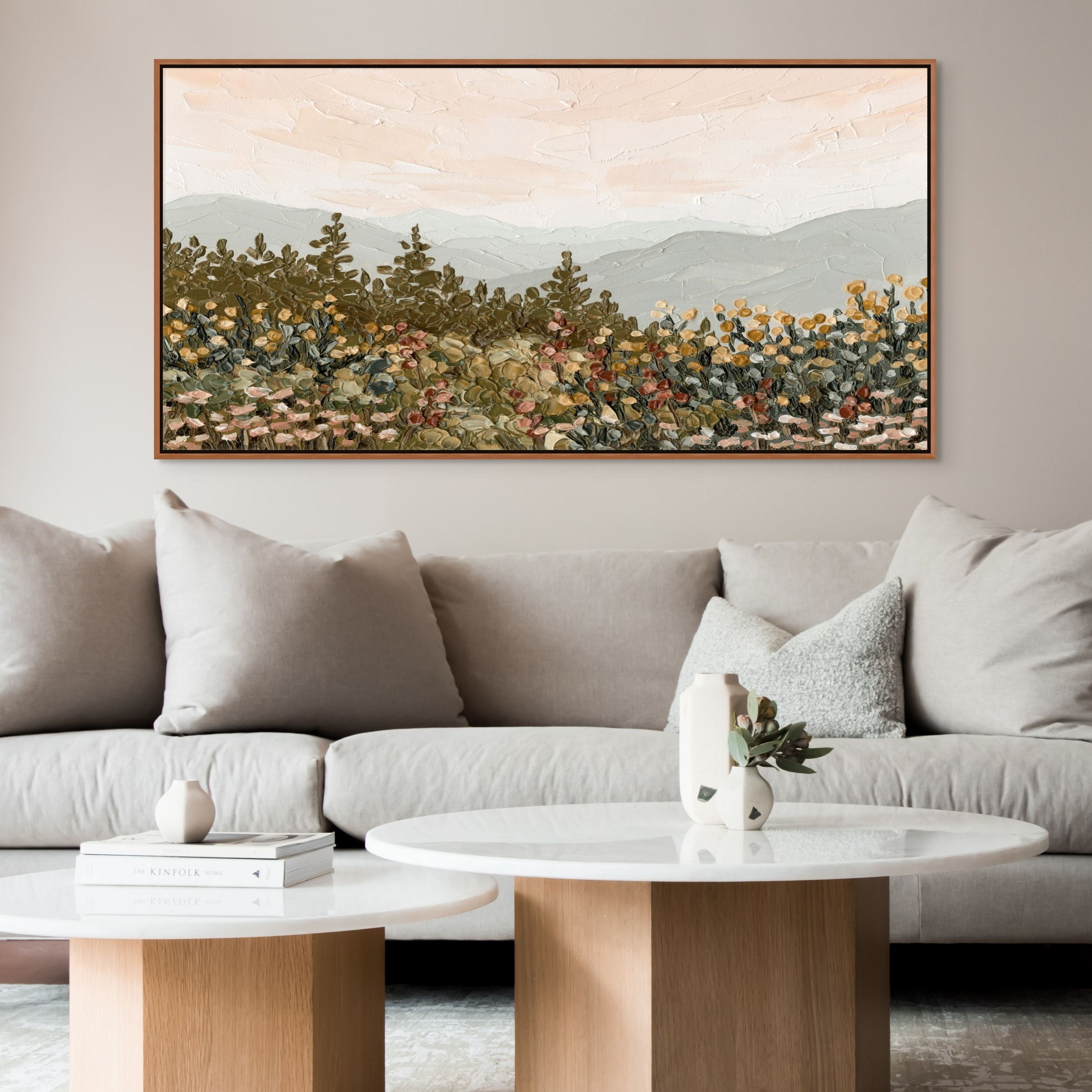 Appalachian Sunrise Panorama - Hand Embellished - Giri Designs