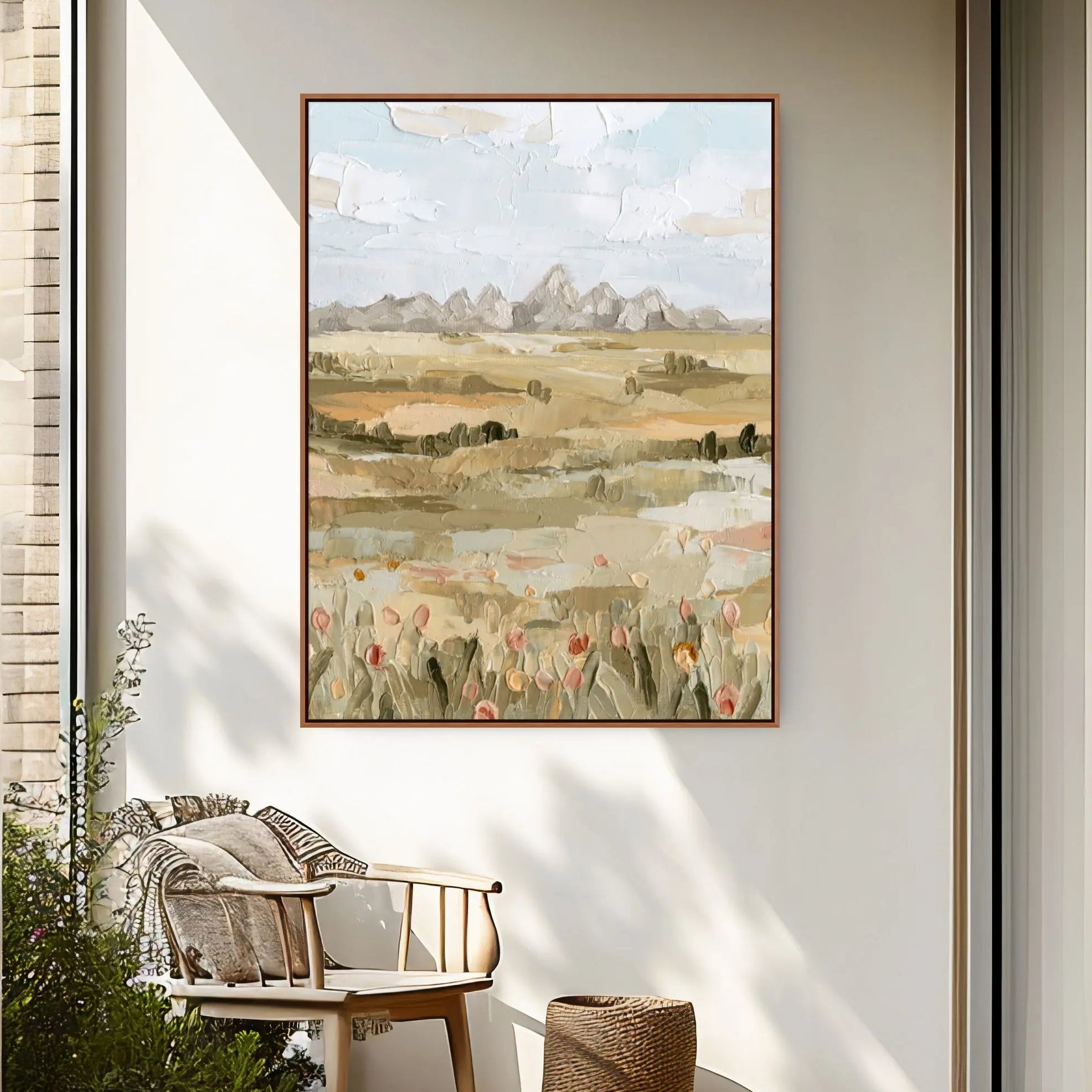 Grand Tetons Portrait - Hand Embellished