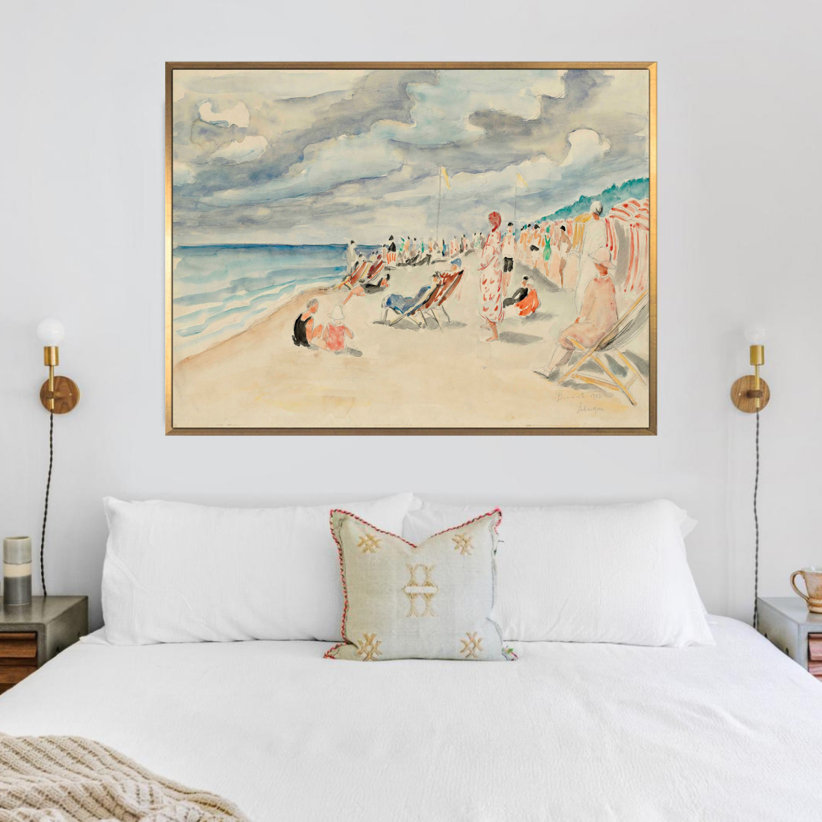 La Plage De Deauville by Henri Lebasque 1928