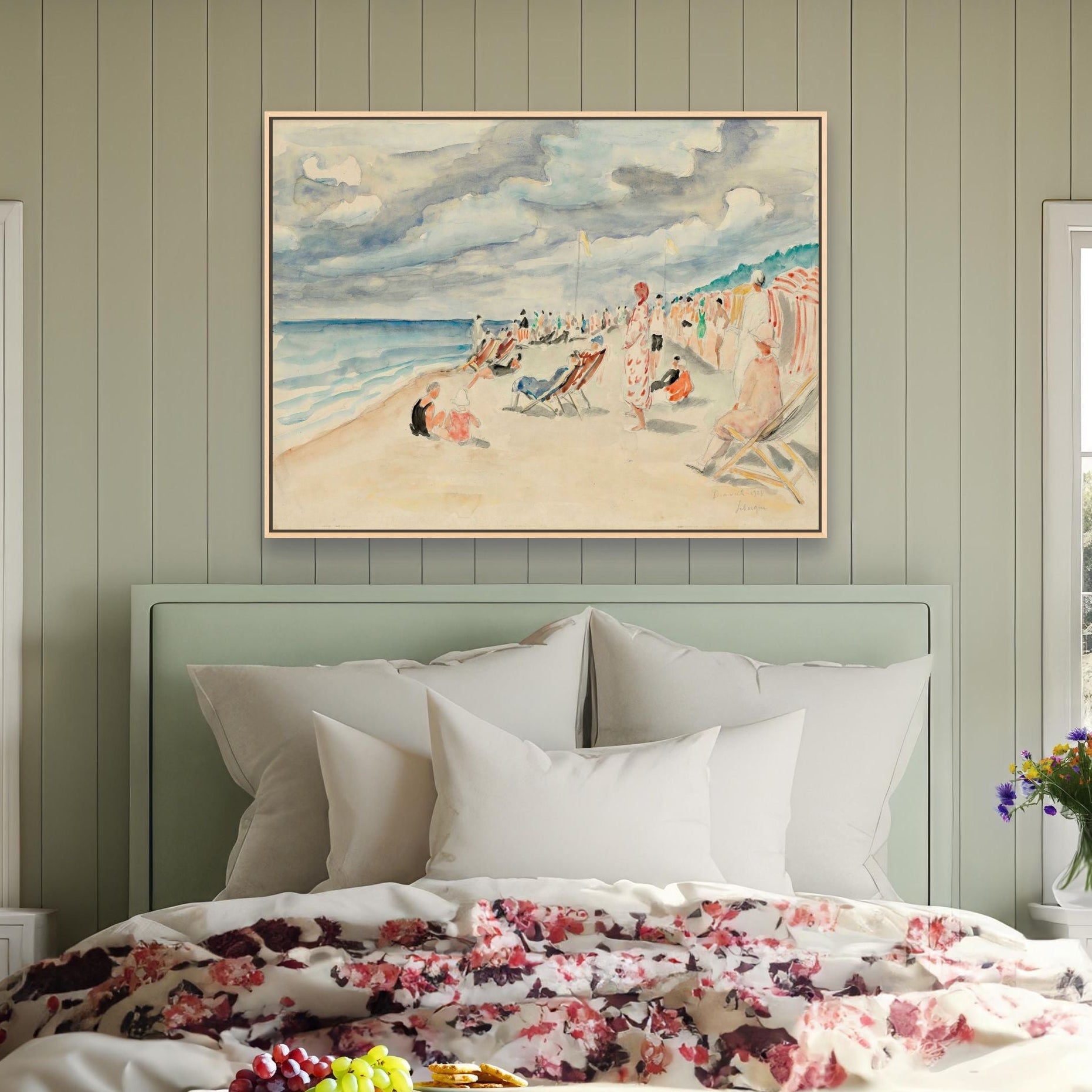 La Plage De Deauville by Henri Lebasque 1928