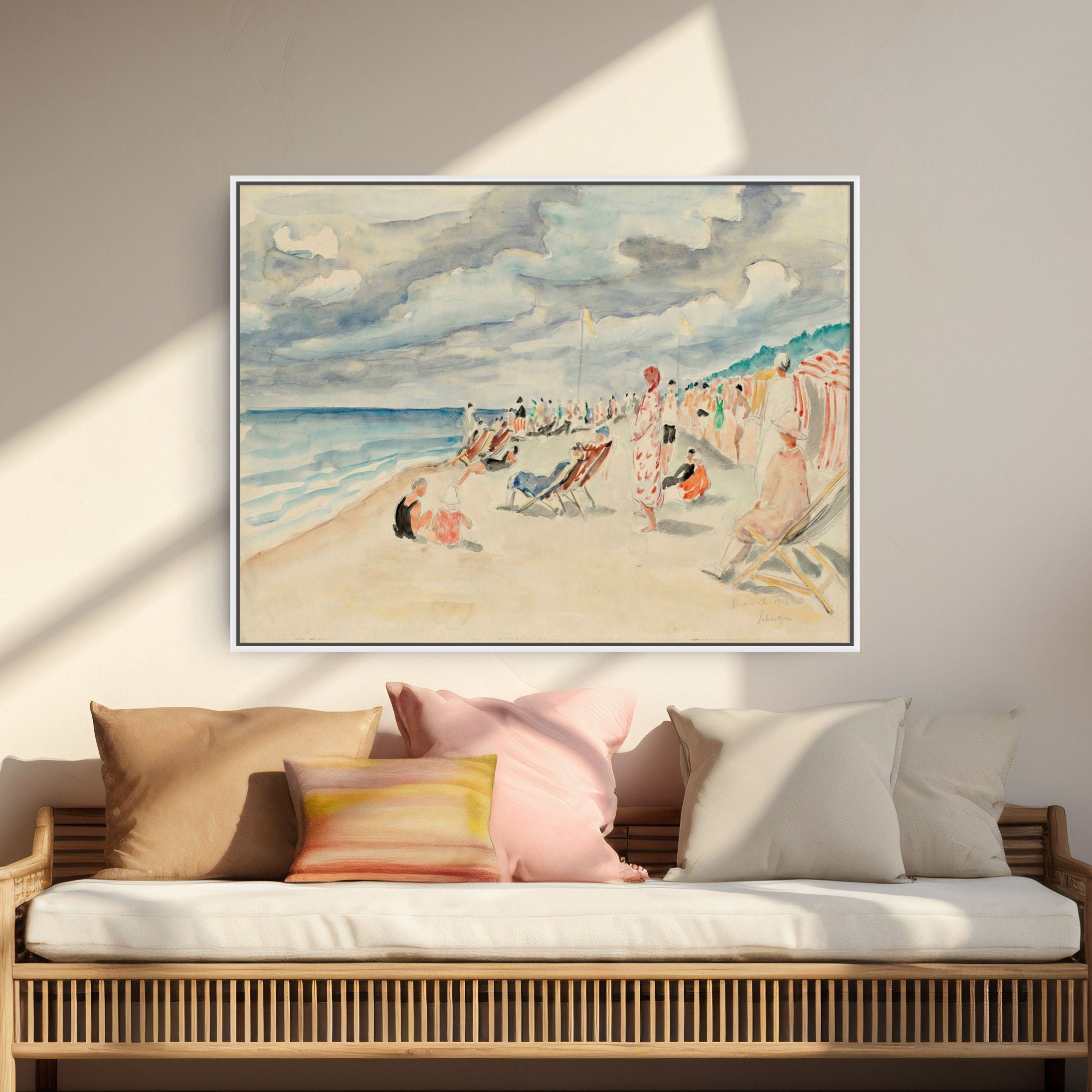 La Plage De Deauville by Henri Lebasque 1928