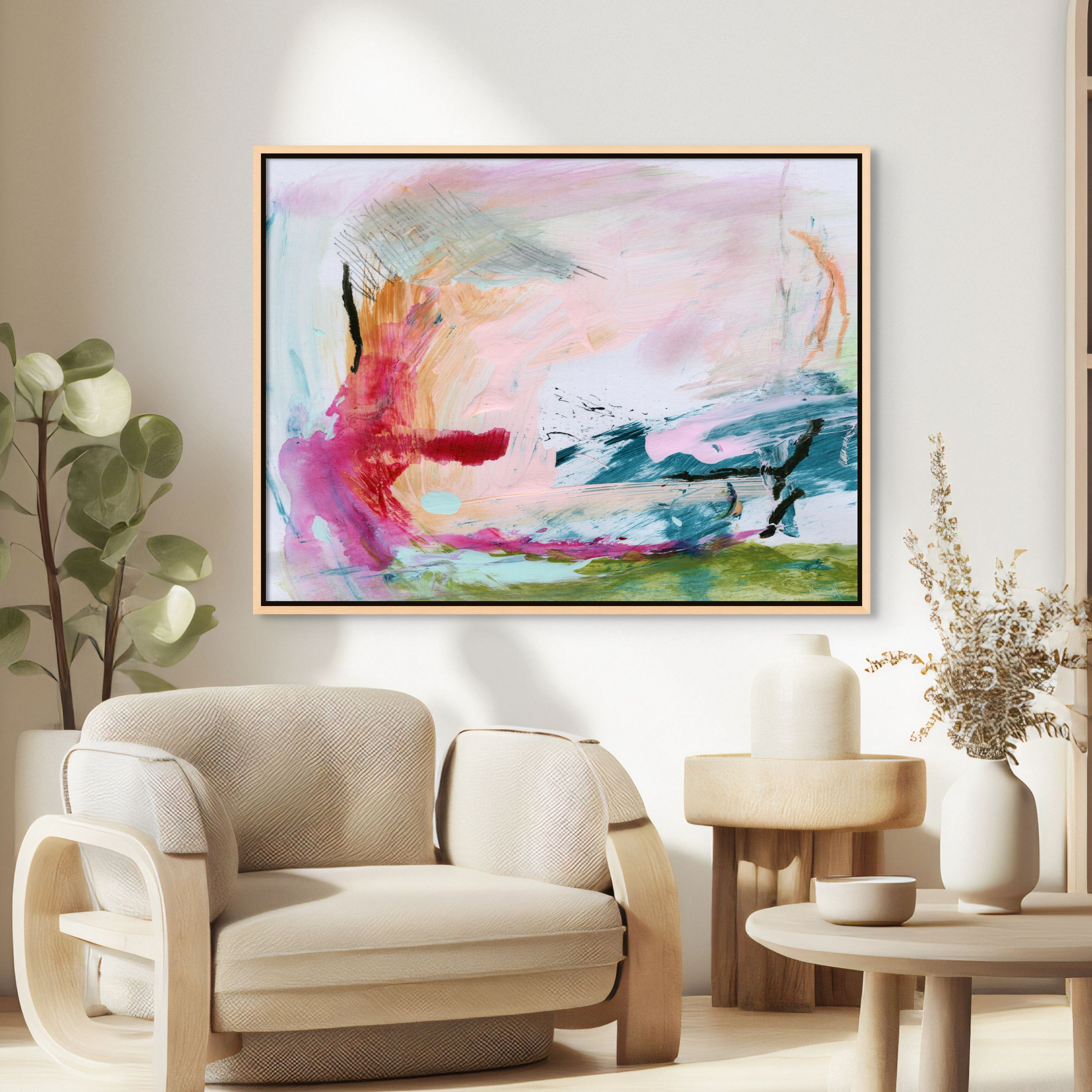 Life Horizontal - Hand Embellished - Giri Designs