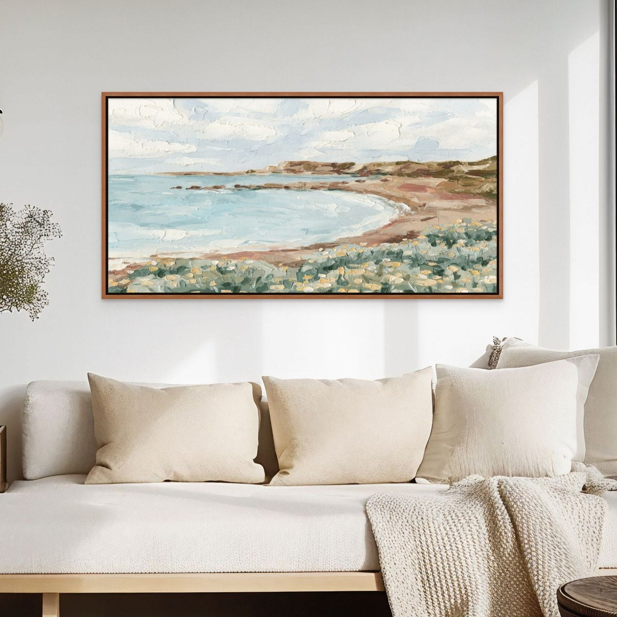 Low Tide Panorama - Hand Embellished - Giri Designs