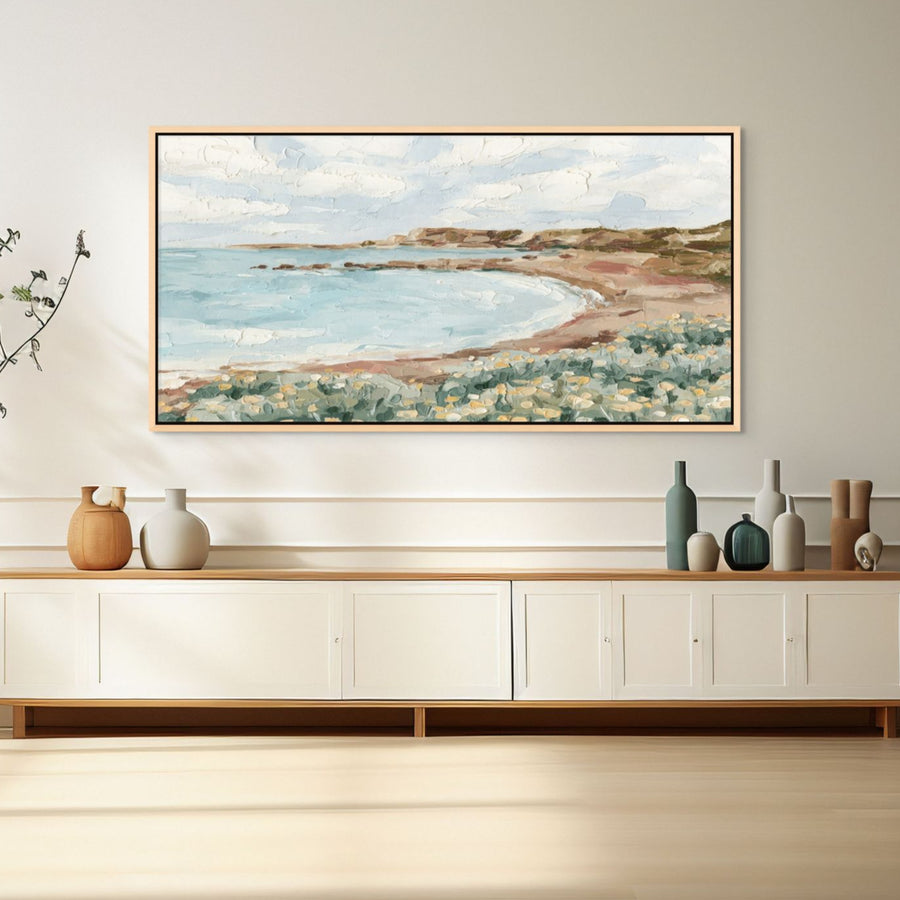 Low Tide Panorama - Hand Embellished - Giri Designs