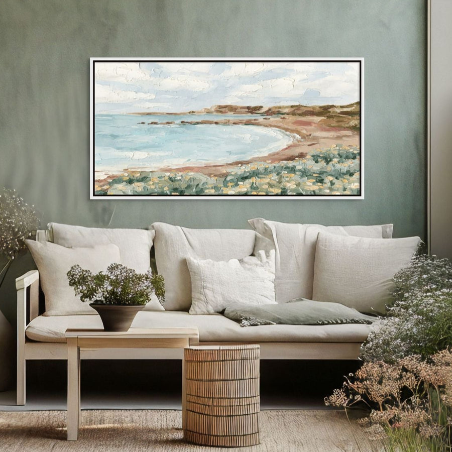 Low Tide Panorama - Hand Embellished - Giri Designs