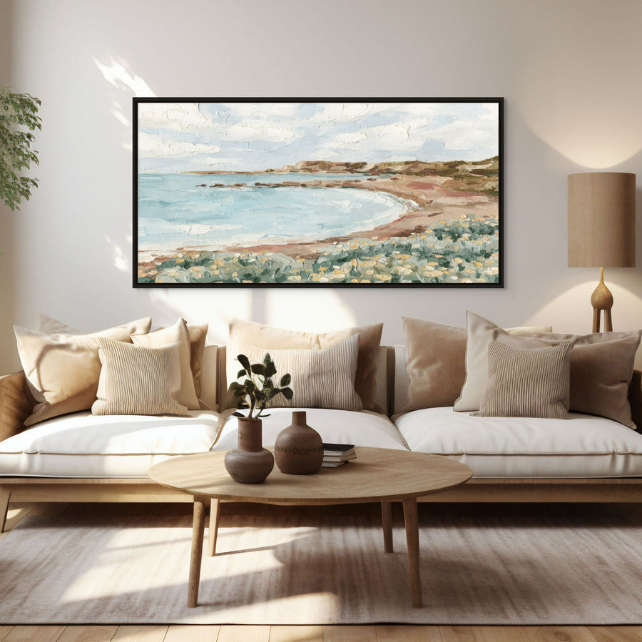 Low Tide Panorama - Hand Embellished - Giri Designs