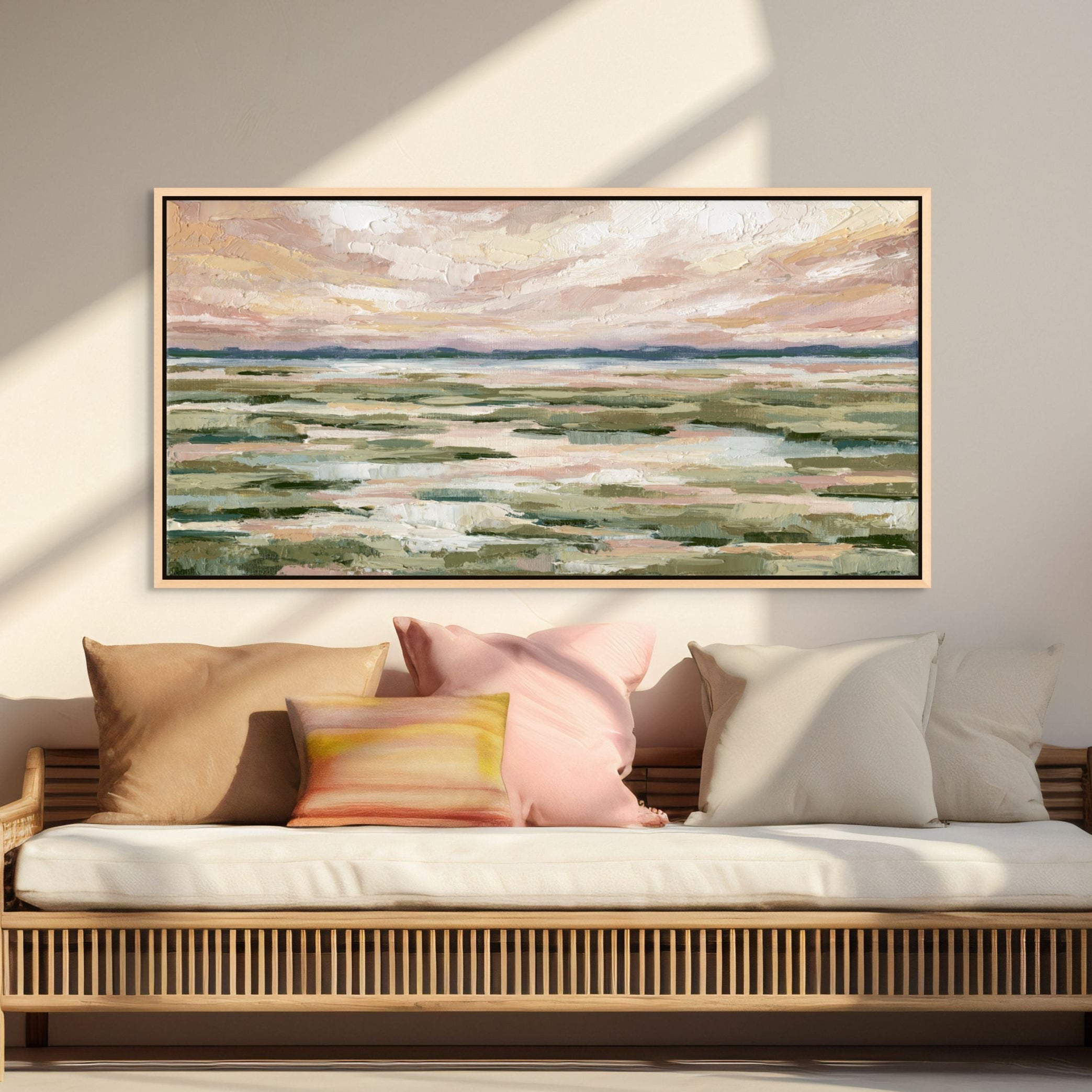 Marsh Tide Panorama - Hand Embellished - Giri Designs