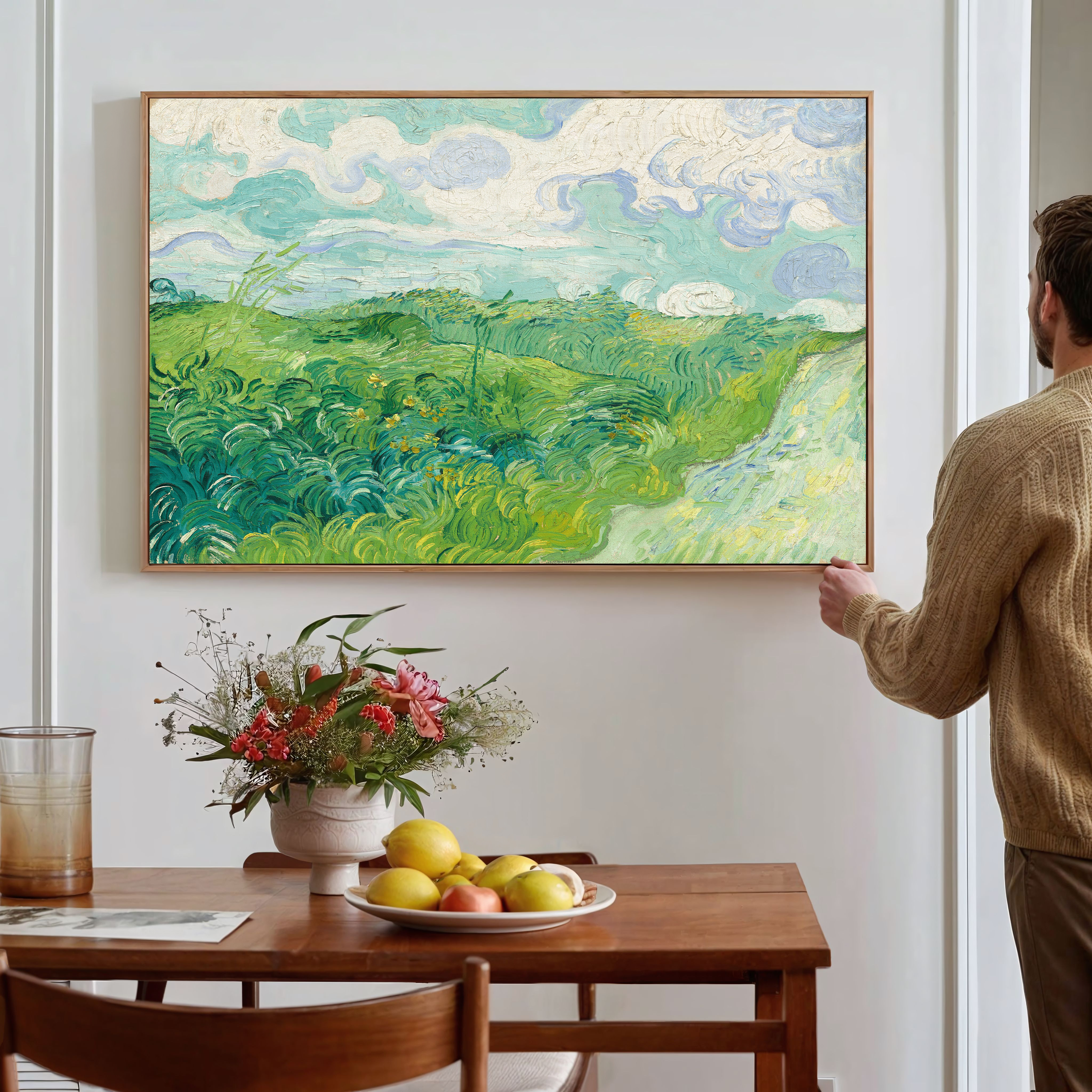 Green Wheat Fields by Vincent van Gogh 1890