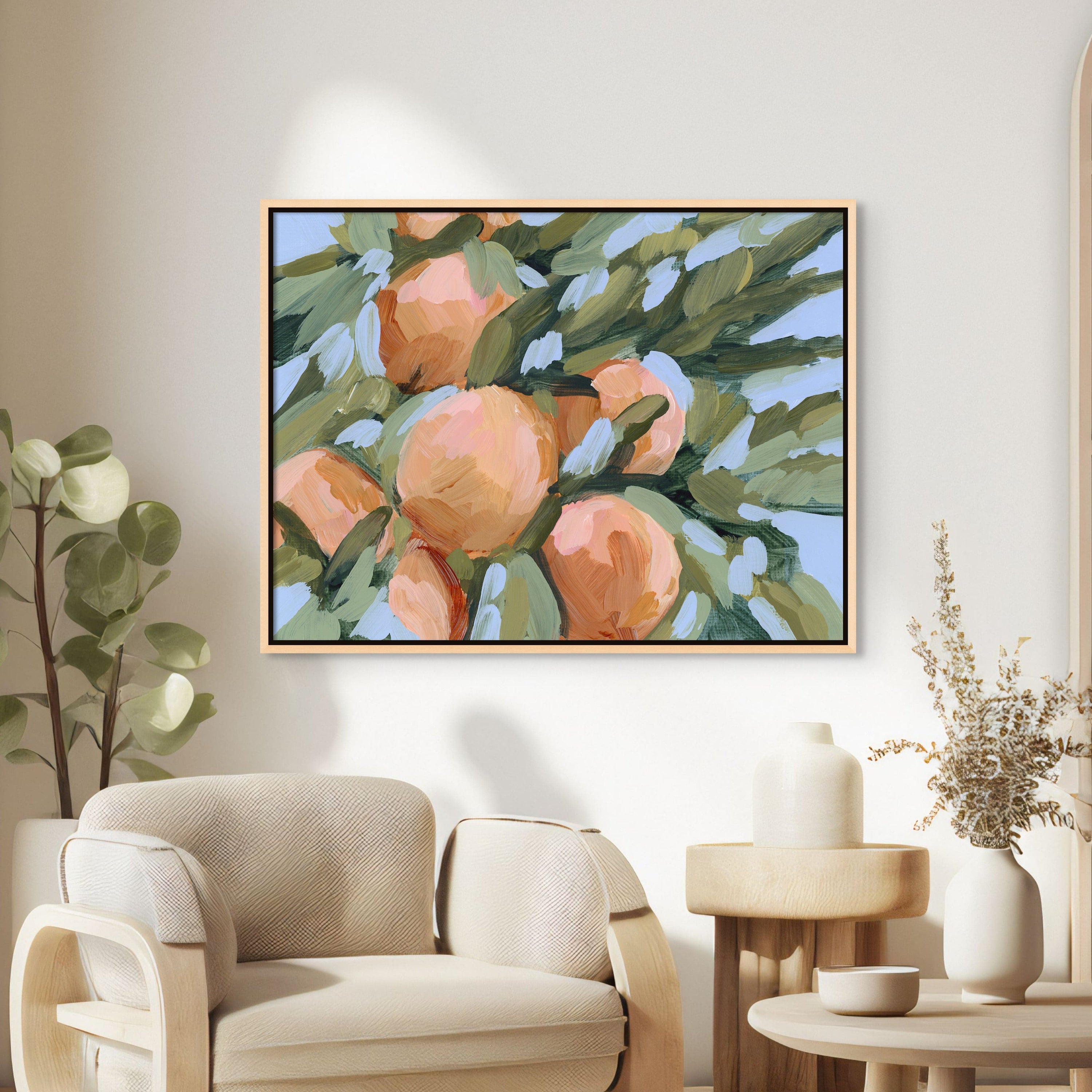 Peach Tree - Hand Embellished