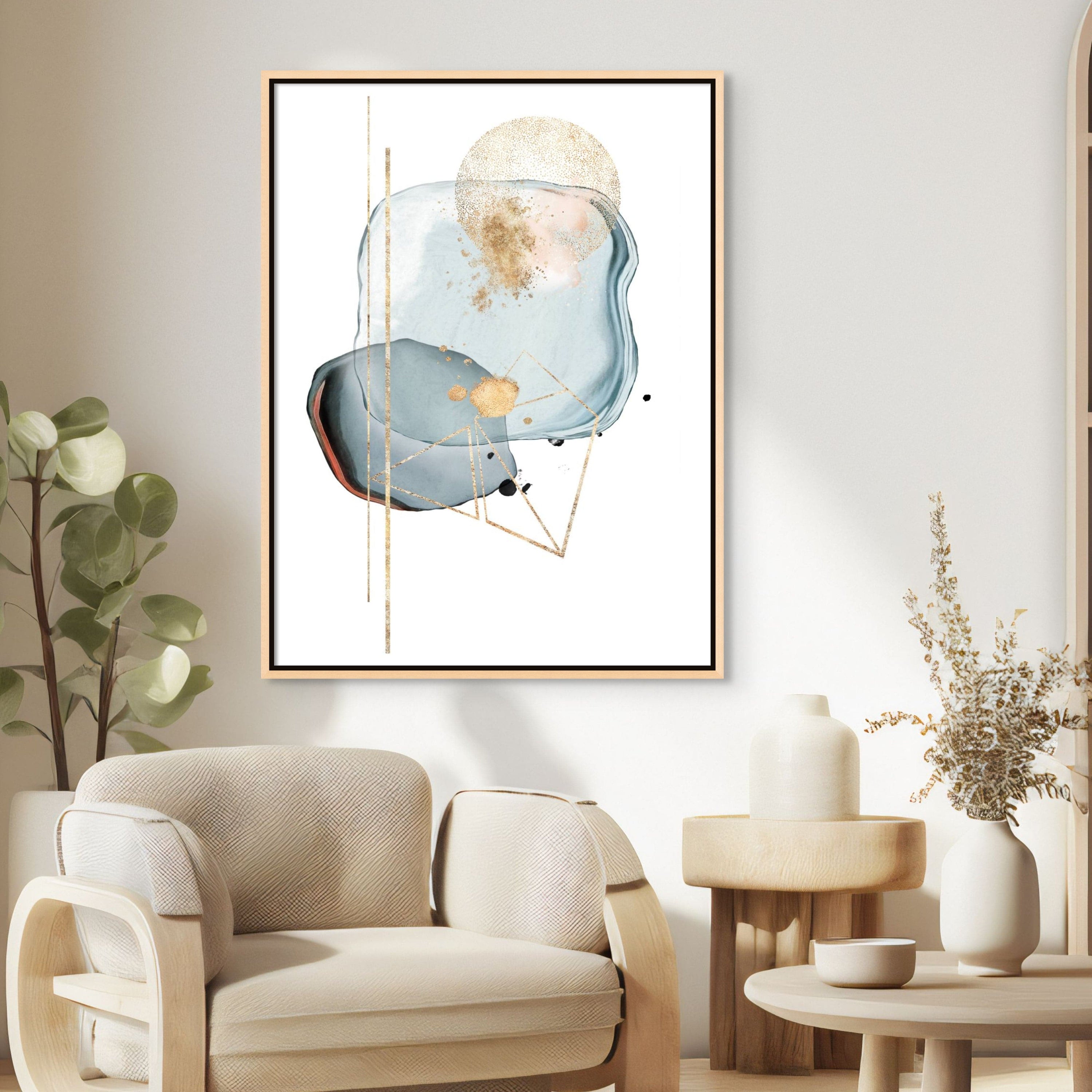 Pink and Blue Elements - Giri Designs