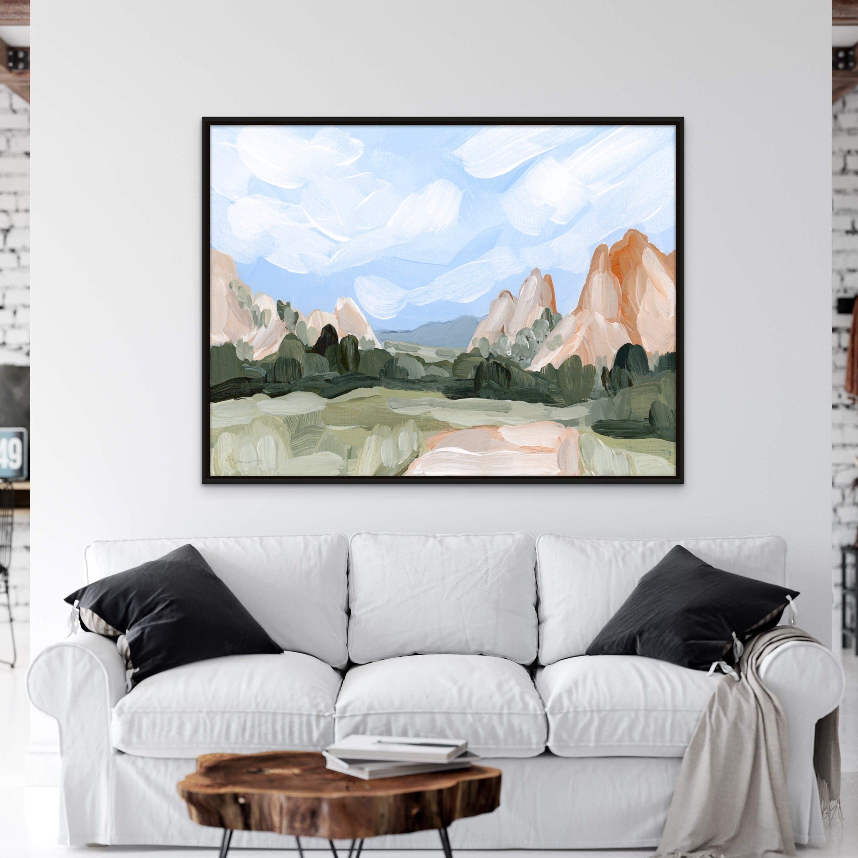 Red Rocks - Hand Embellished - Giri Designs