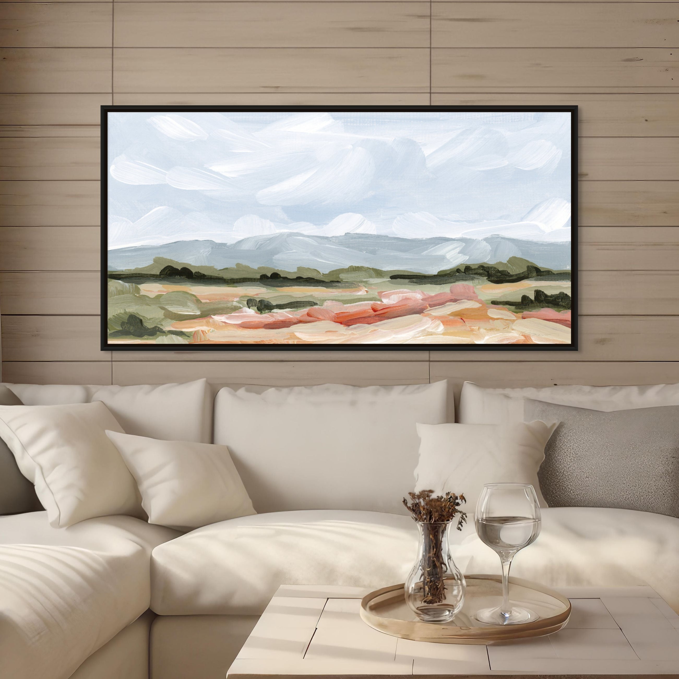 Sedalia I Panorama - Hand Embellished - Giri Designs