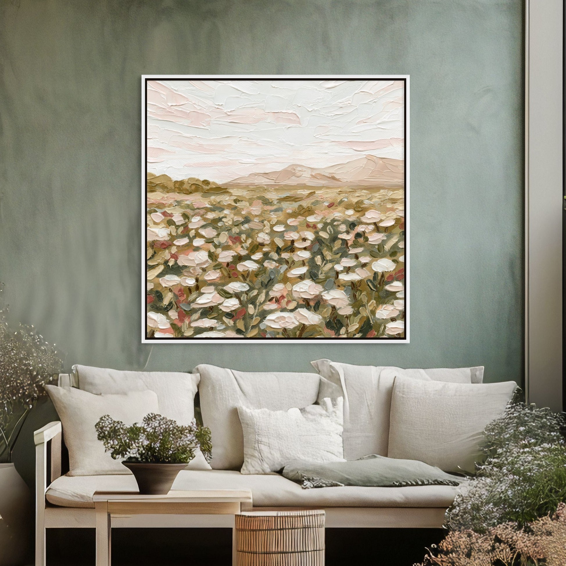 Summer Sway Square - Hand Embellished - Giri Designs