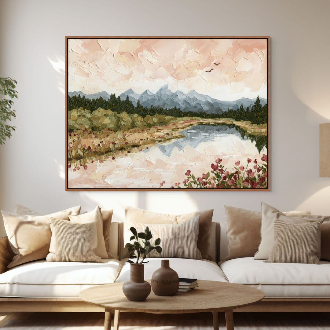 Teton Reflection - Hand Embellished