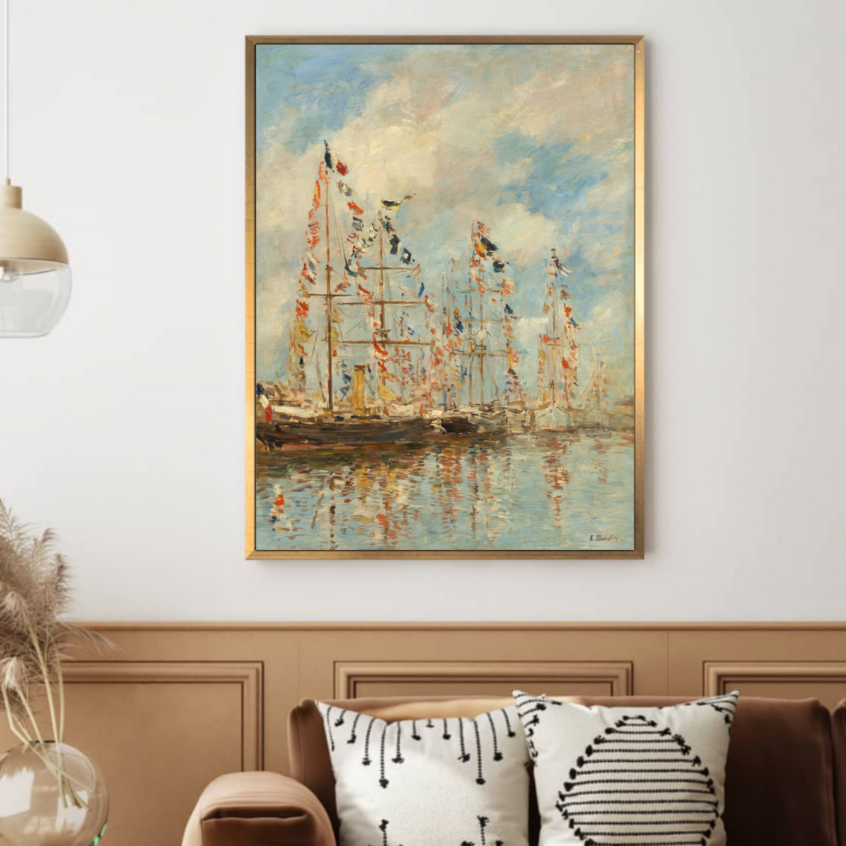 Yacht Basin by Eugène Boudin 1895