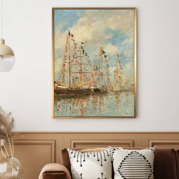 Yacht Basin by Eugène Boudin 1895