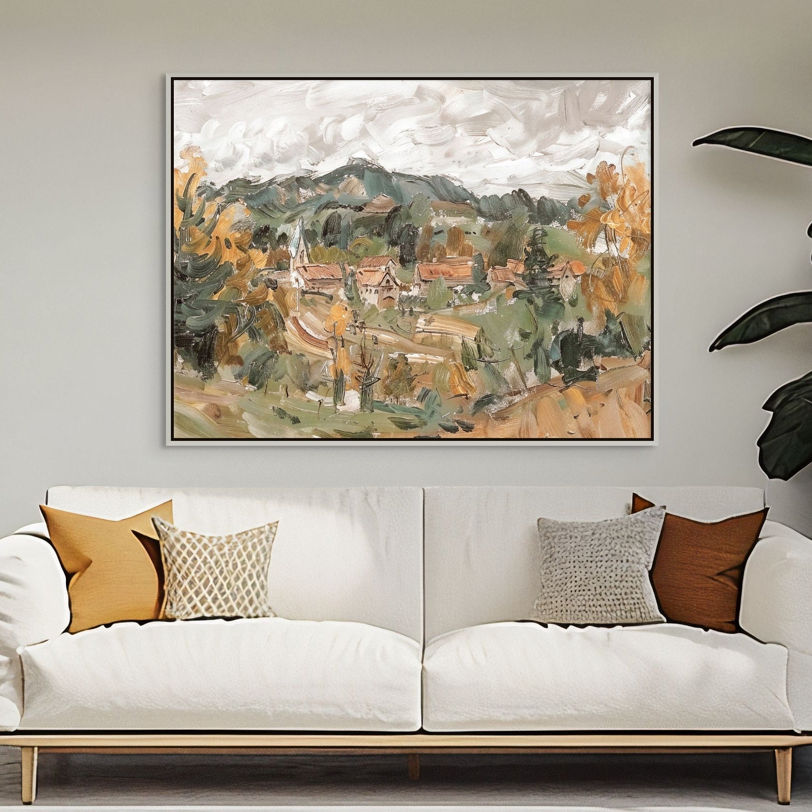 Village - Hand Embellished